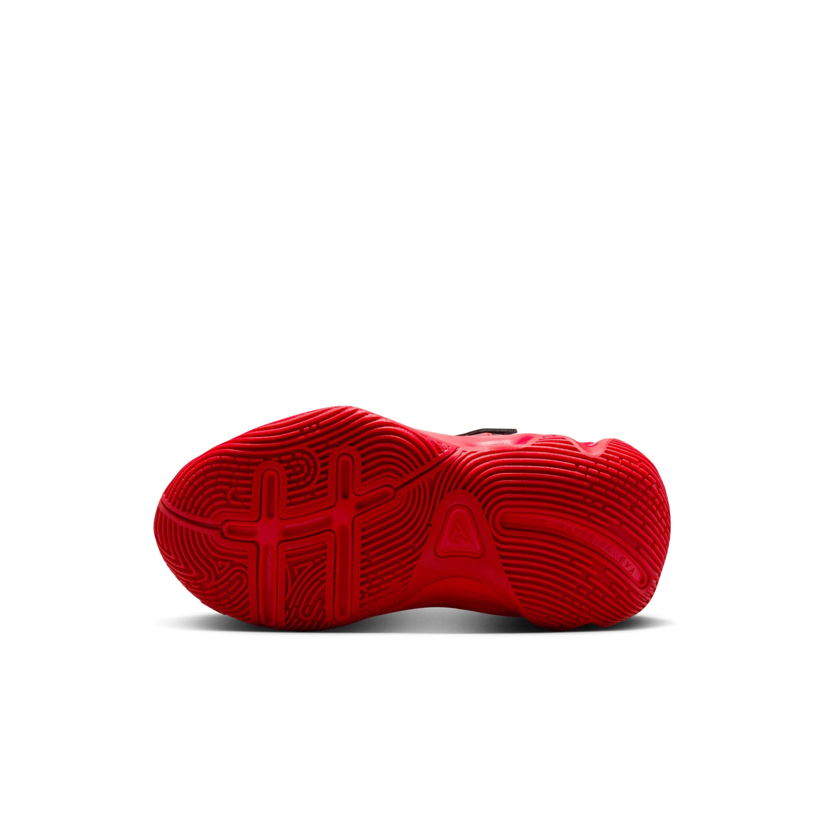 Nike Giannis Immortality 4 Preschool Boys' "Black/University Red/Team Red" Basketball Shoe