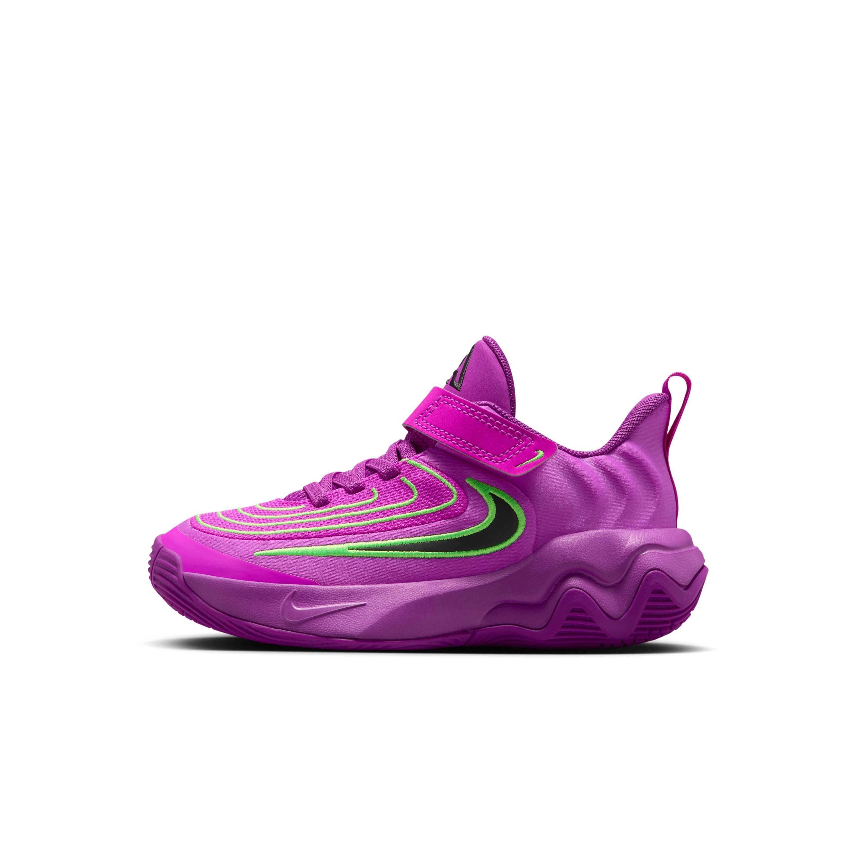 Nike Giannis Immortality 4 Preschool Boys' "Berry/Green Strike/Hyper Violet/Black" Basketball Shoe