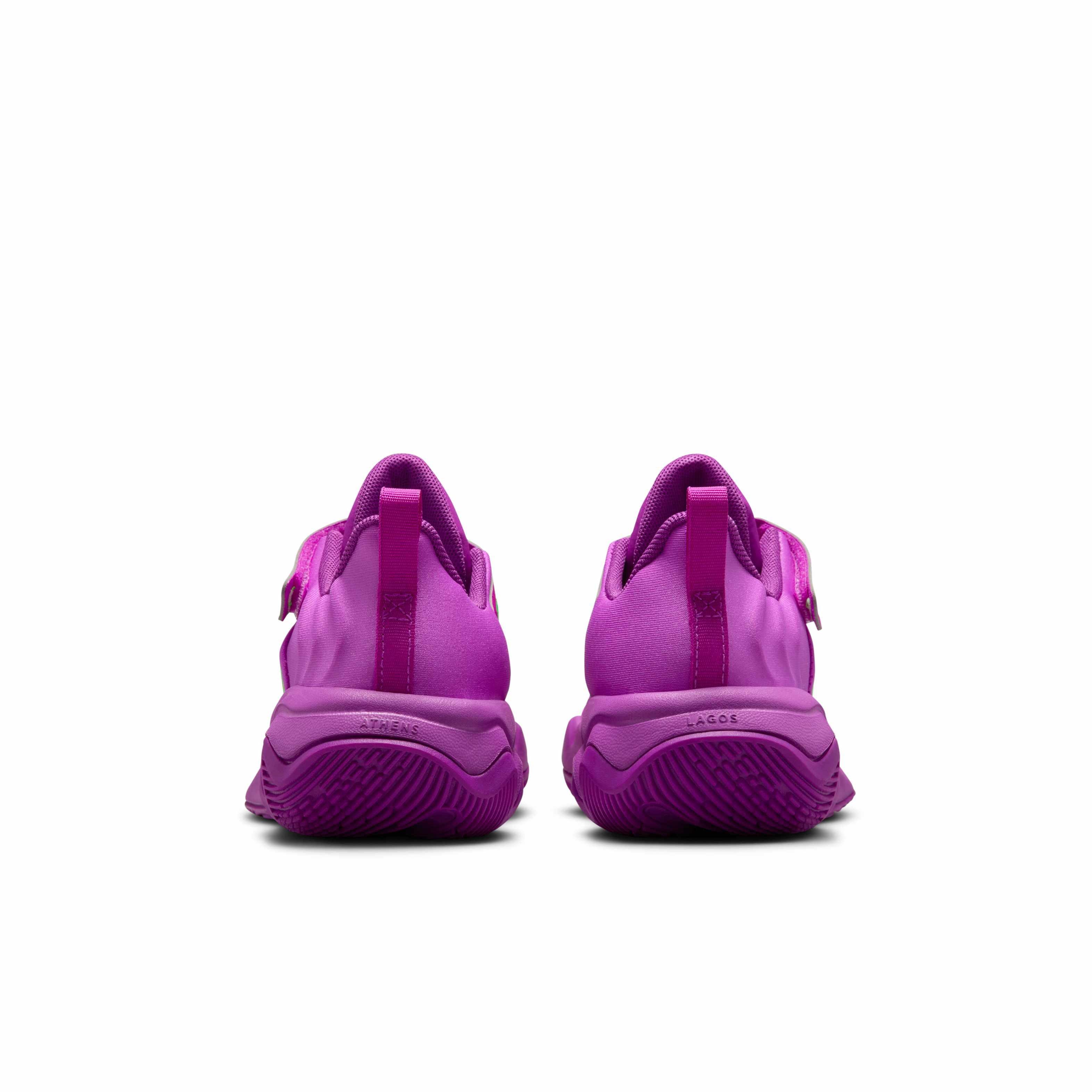 Nike Giannis Immortality 4 Preschool Boys' "Berry/Green Strike/Hyper Violet/Black" Basketball Shoe