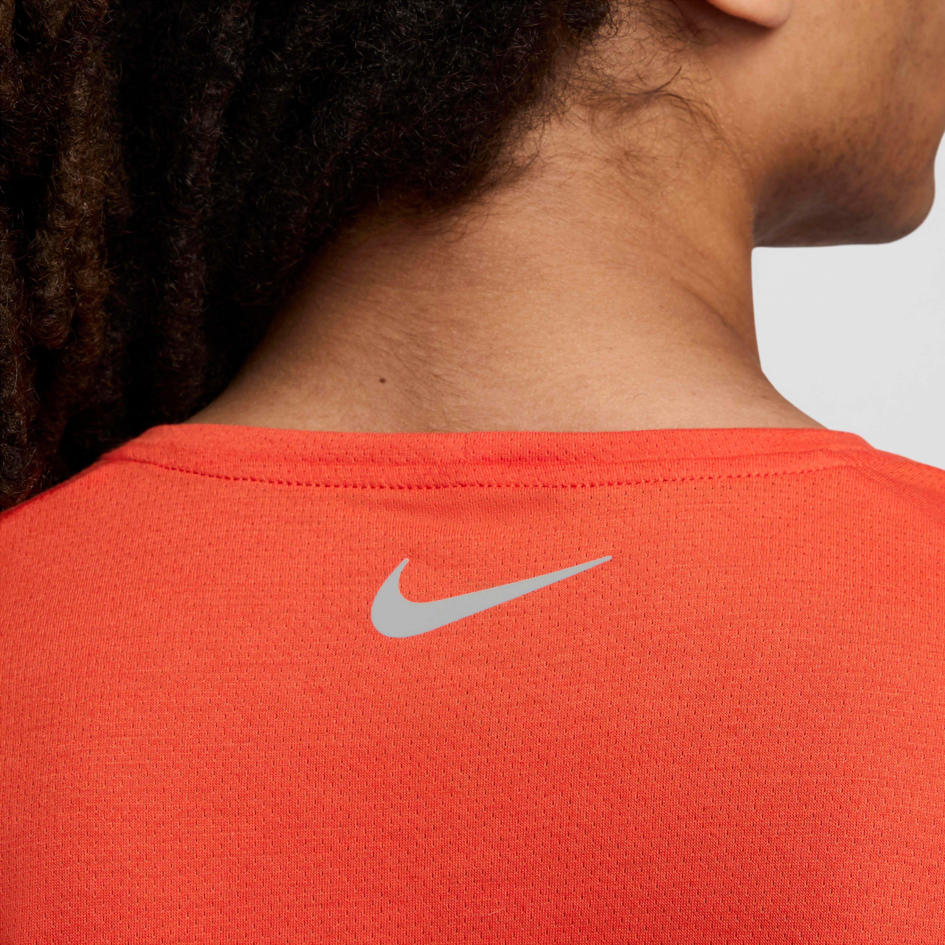 Nike Men's Rise 365 Run Energy Dri-FIT Short-Sleeve Running Top - ORANGE Thumbnail View 4