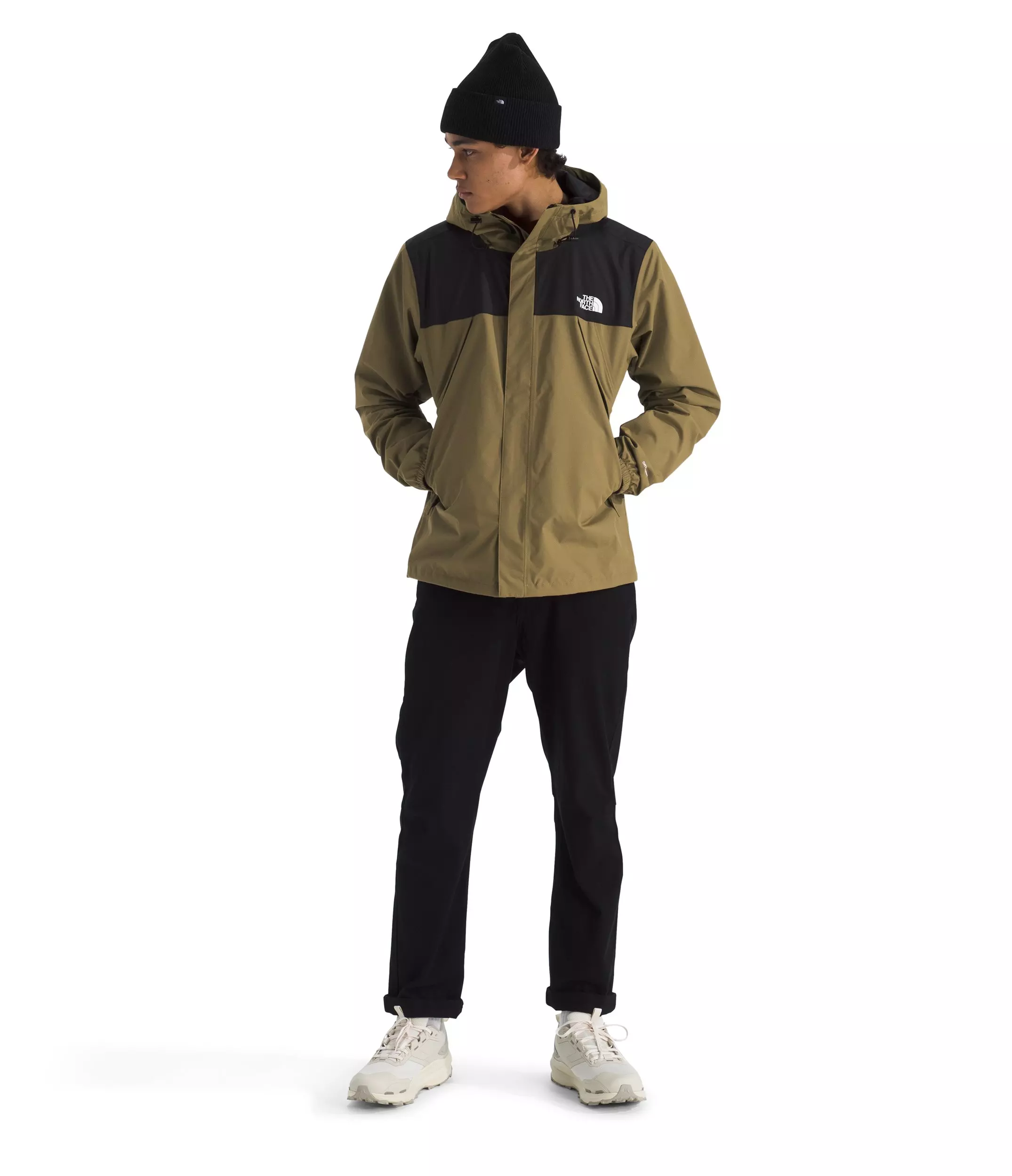 The North Face Men's Antora Jacket -Green/Black - GREEN/BLACK
