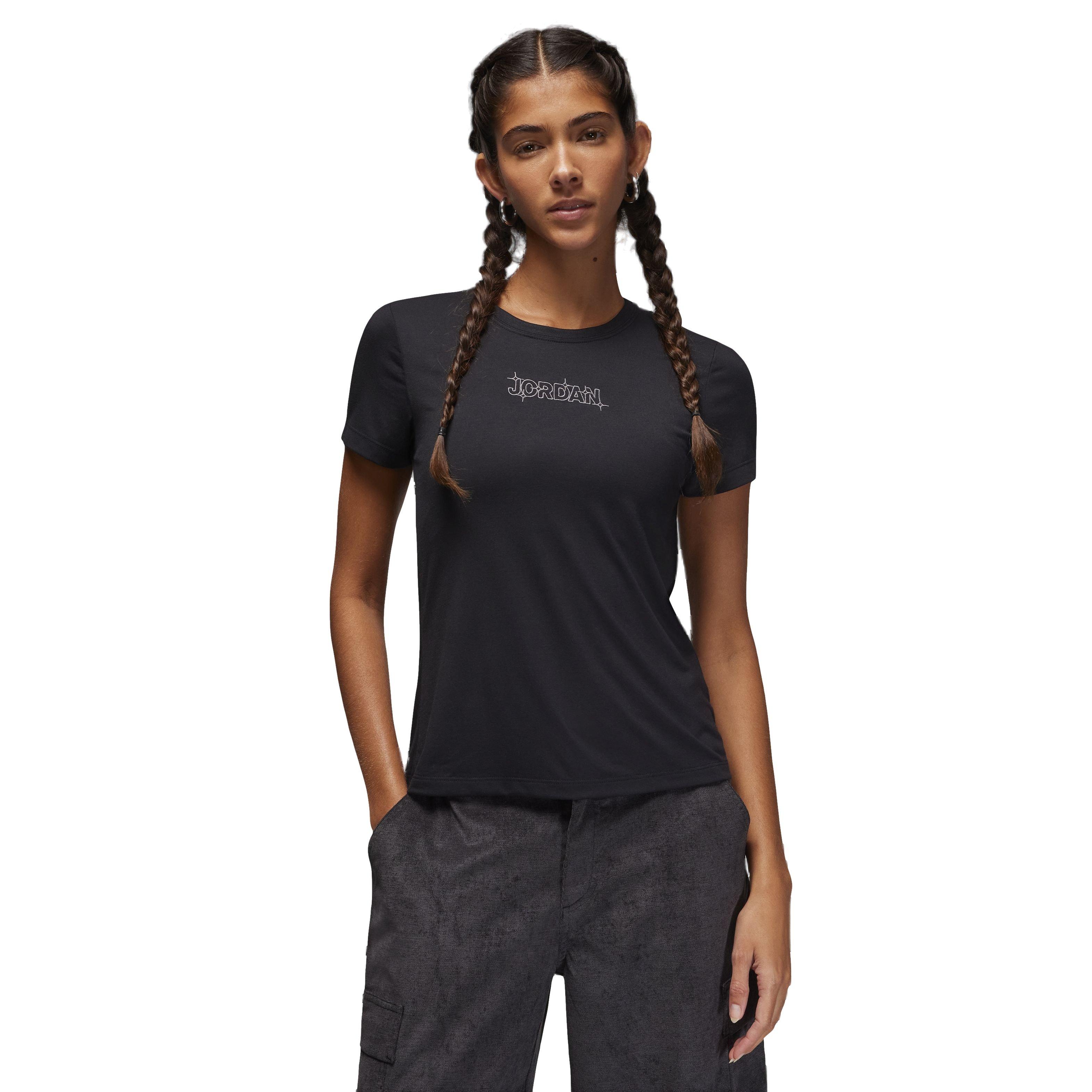 Jordan Women's Slim Graphic T-Shirt - BLACK Thumbnail View 1