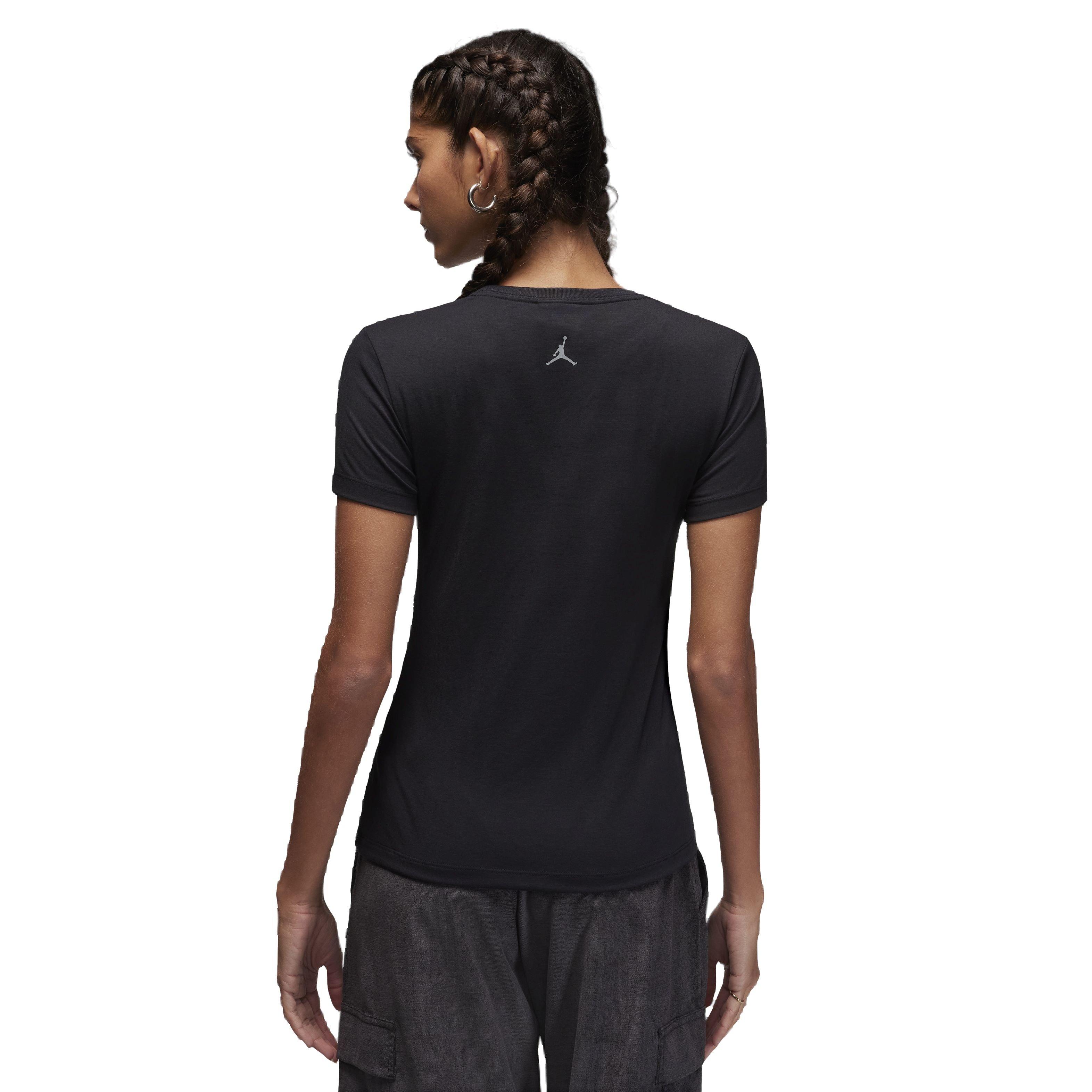 Jordan Women's Slim Graphic T-Shirt - BLACK Thumbnail View 2