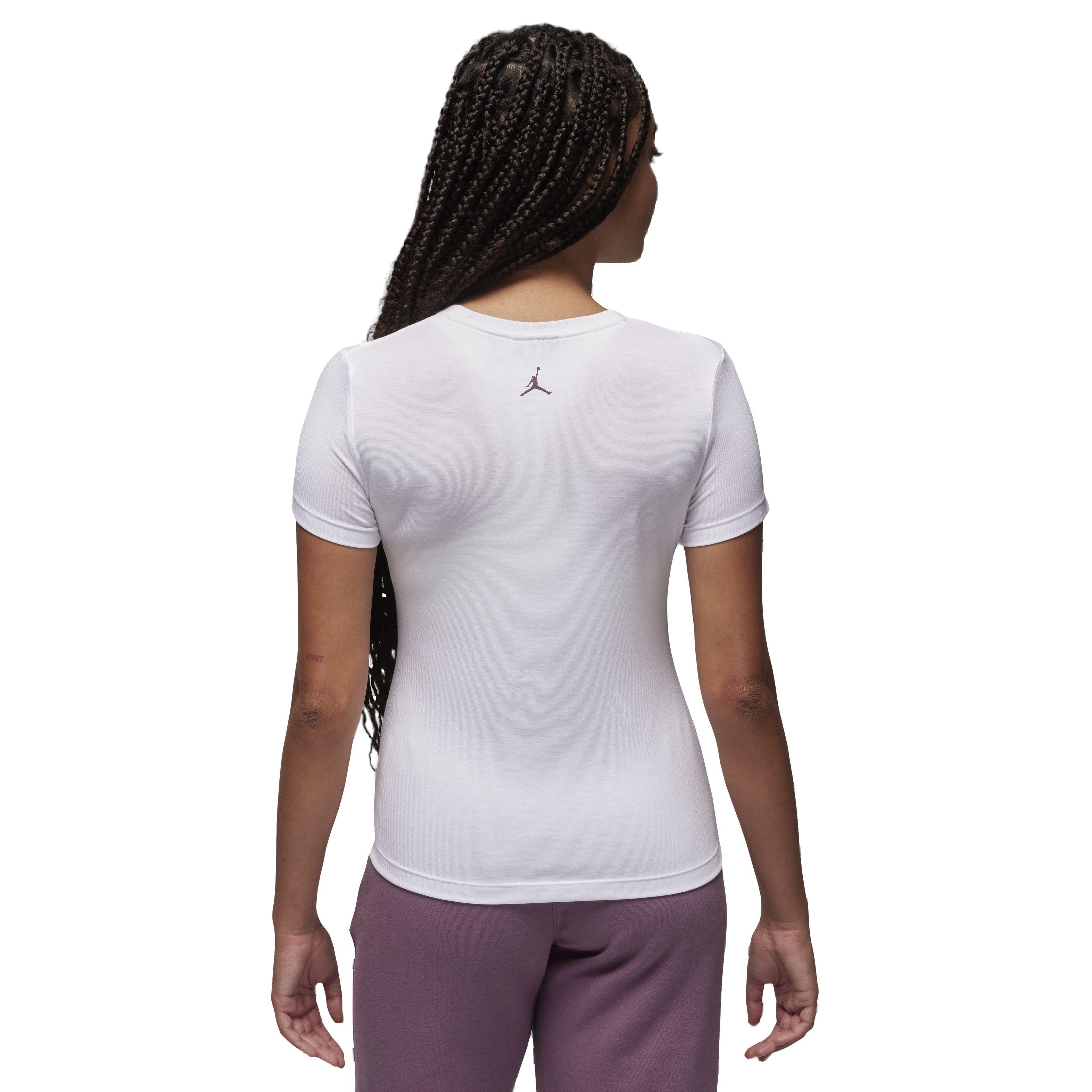 Jordan Women's Slim Graphic T-Shirt - WHITE Thumbnail View 2
