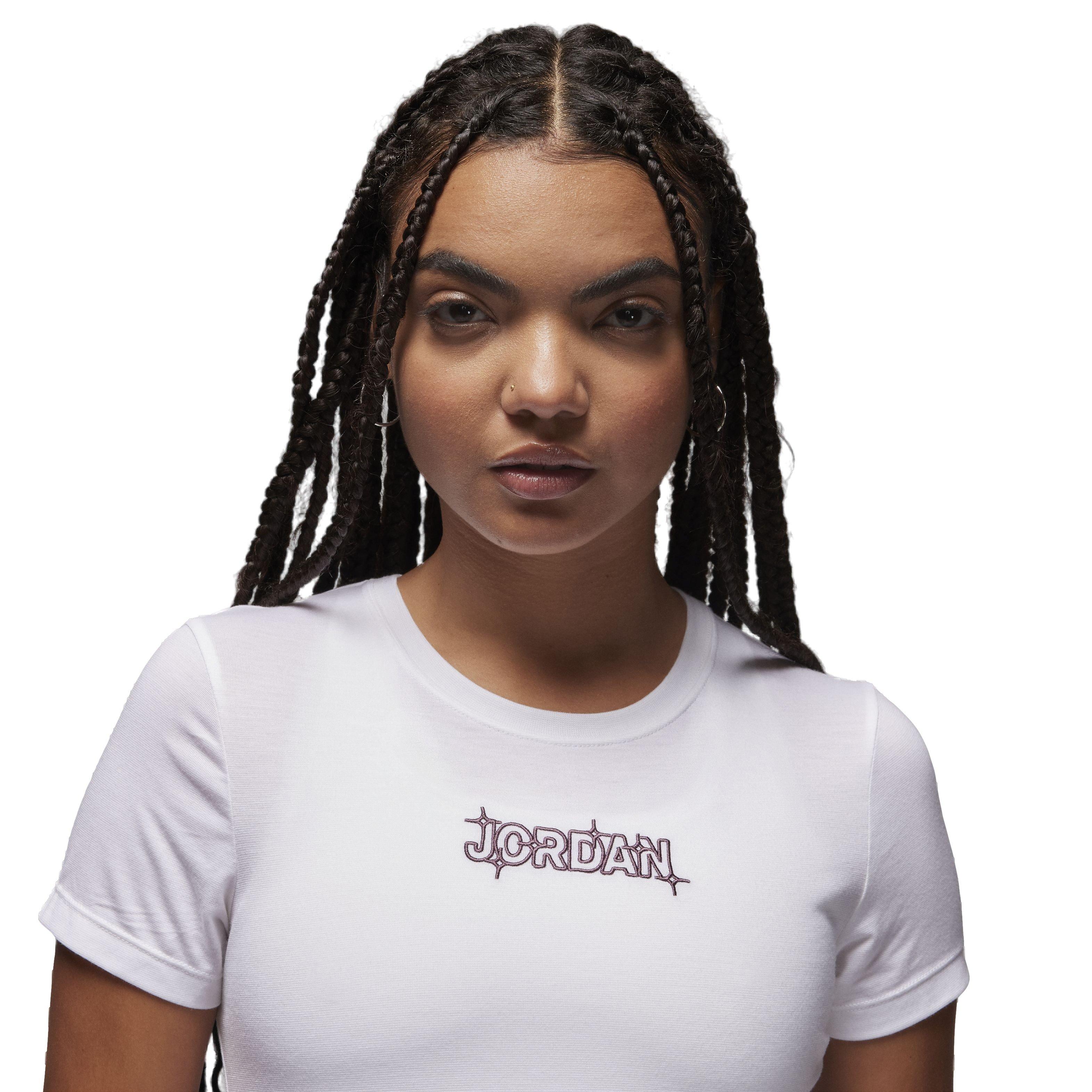 Jordan Women's Slim Graphic T-Shirt - WHITE Thumbnail View 3