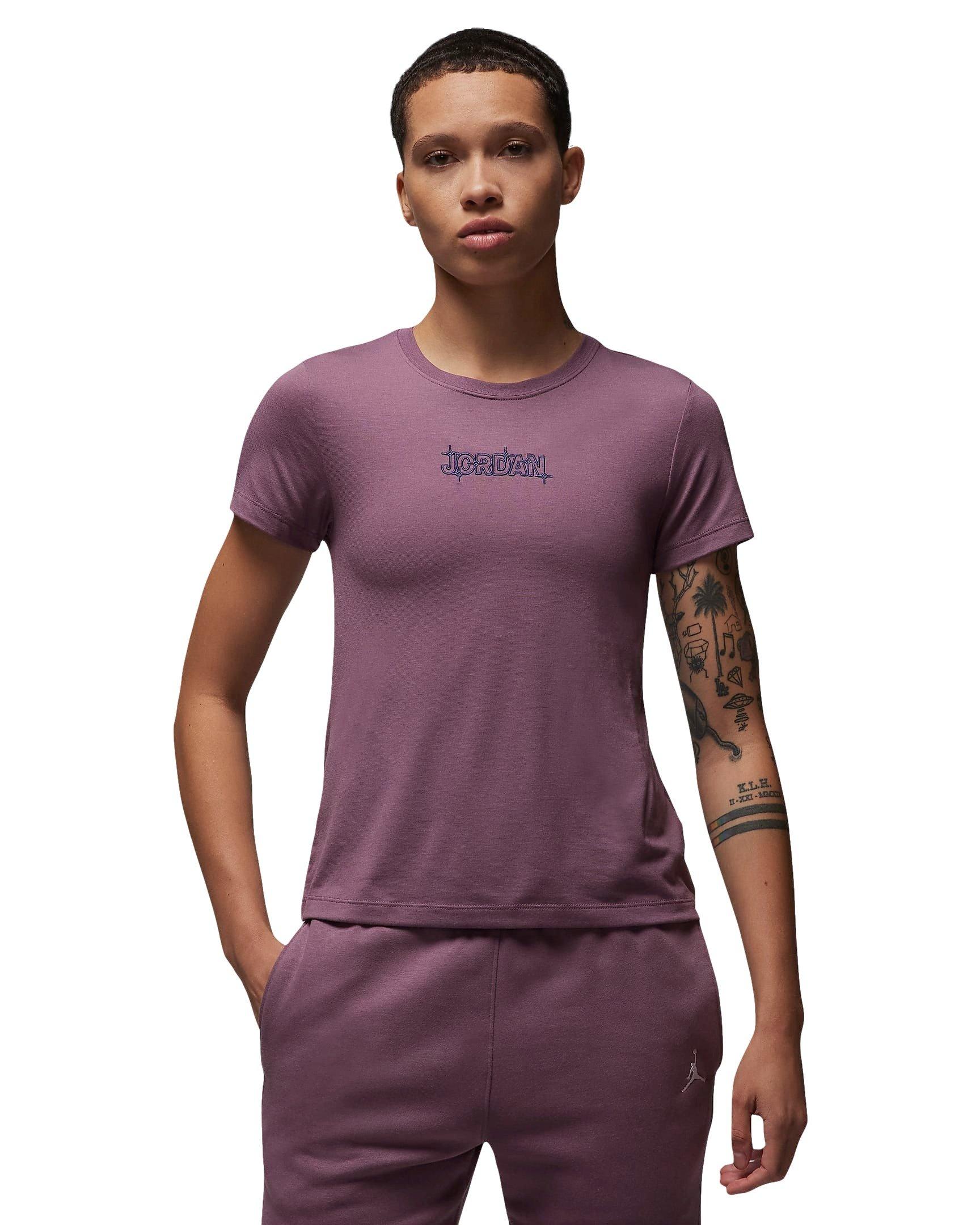 Jordan Women's Slim Graphic T-Shirt - PURPLE Thumbnail View 1