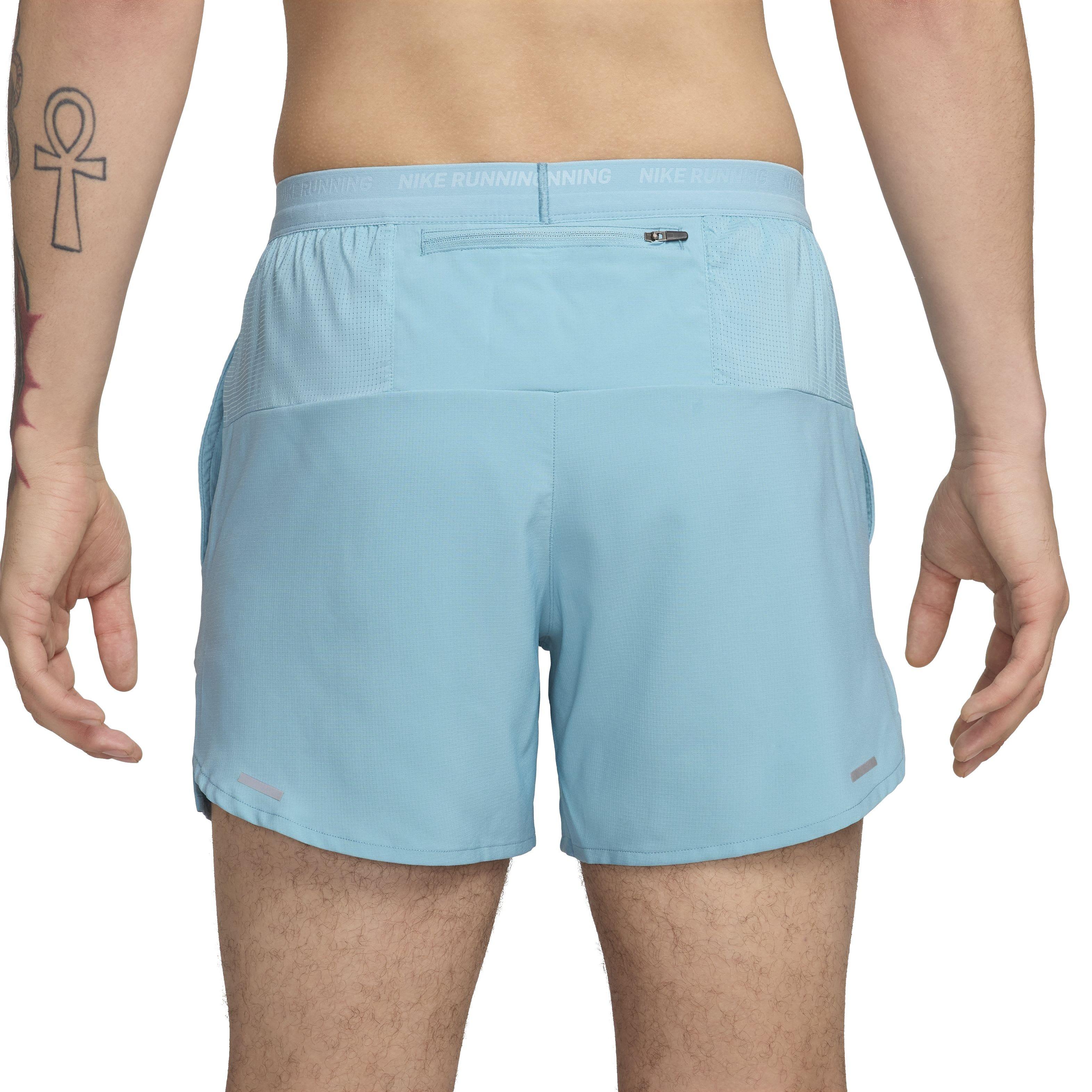 Nike Men's Dri-FIT Stride 5" Brief-Lined Running Shorts - BLUE Thumbnail View 2