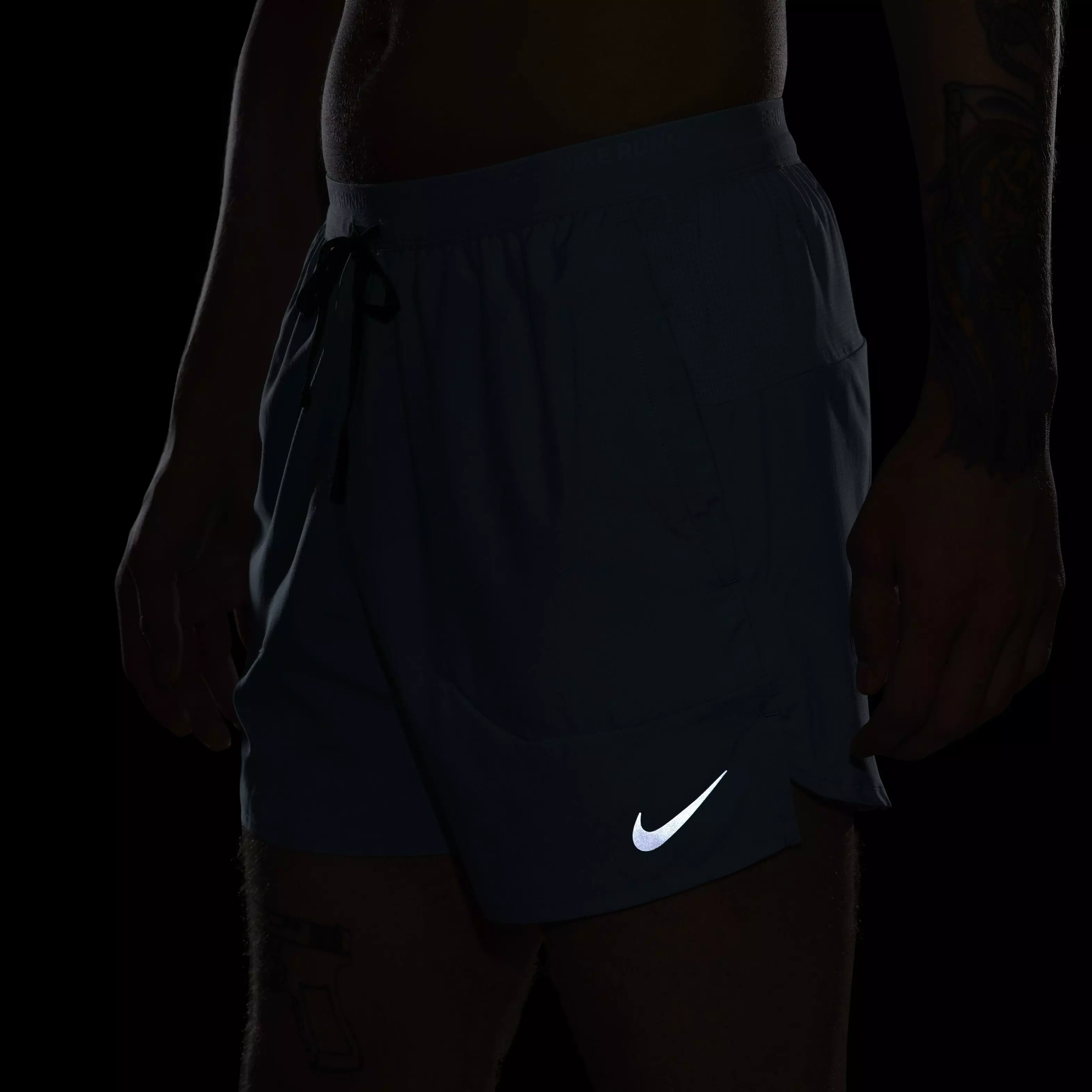 Nike Men's Dri-FIT Stride 5" Brief-Lined Running Shorts - BLUE