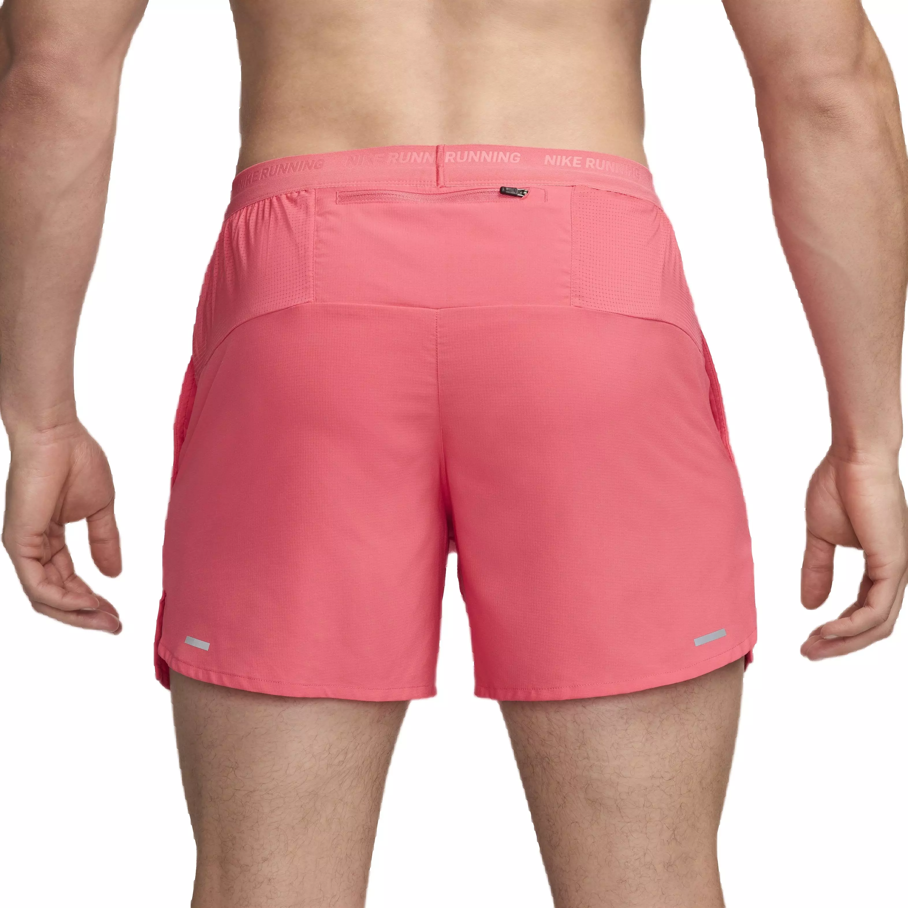 Nike Men's Dri-FIT Stride 5" Brief-Lined Running Shorts - PINK