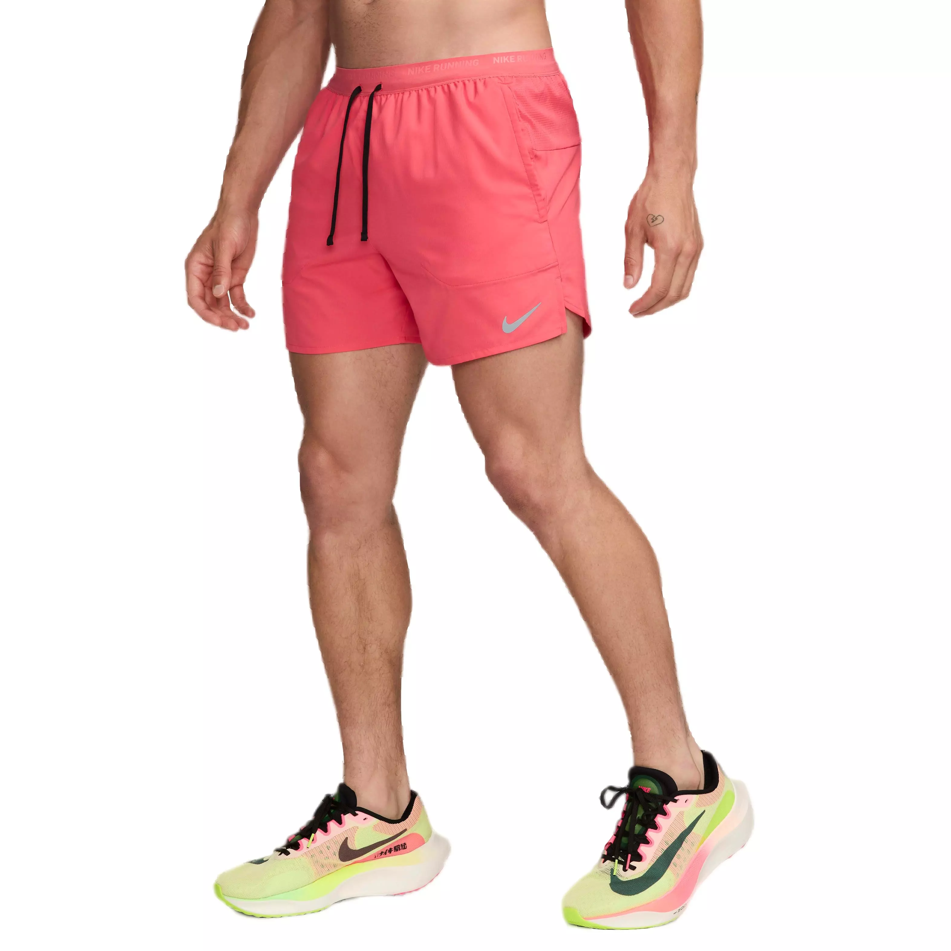 Nike Men's Dri-FIT Stride 5" Brief-Lined Running Shorts - PINK