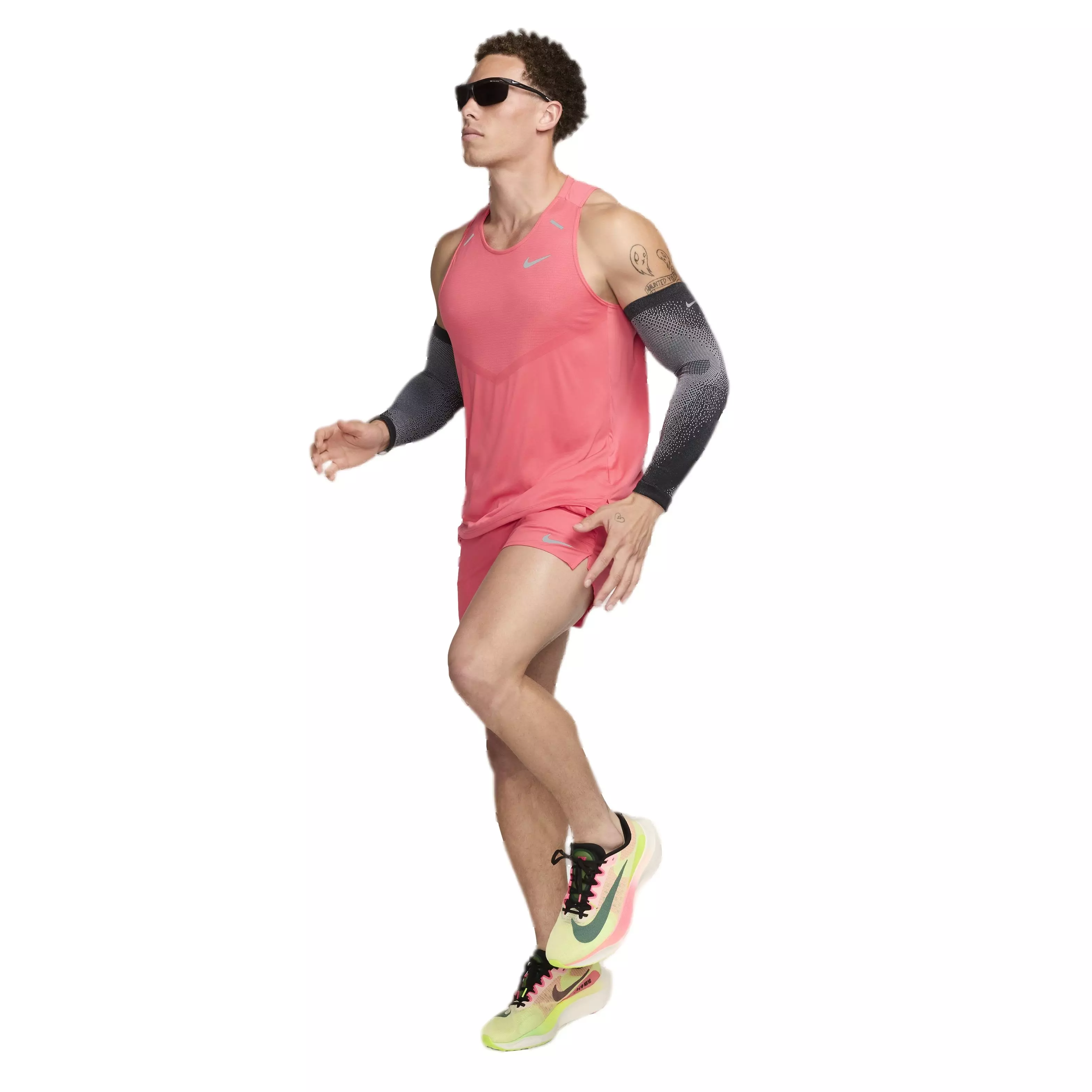 Nike Men's Dri-FIT Stride 5" Brief-Lined Running Shorts - PINK