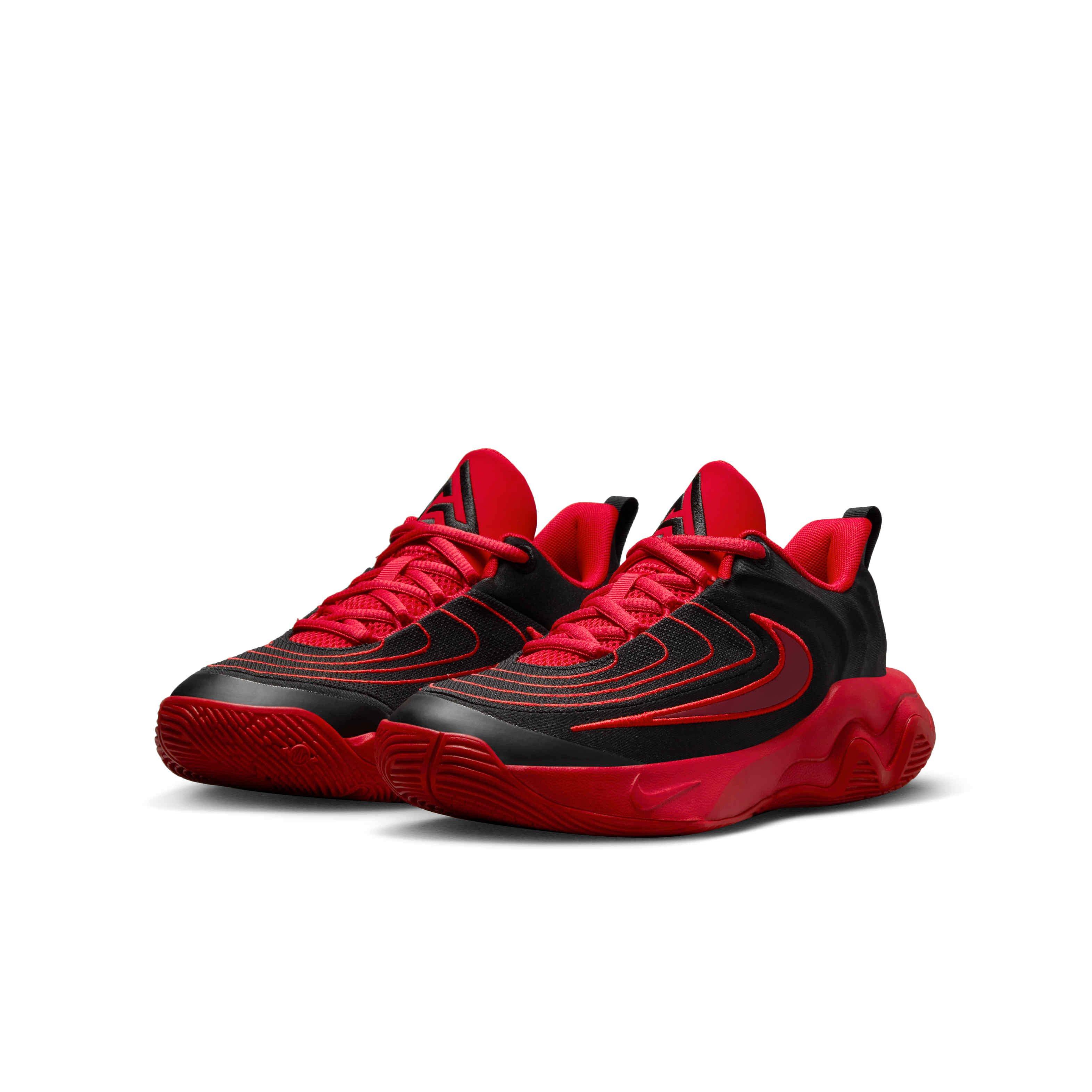 Nike Giannis Immortality 4 Grade School Boys' "Black/University Red/Team Red" Basketball Shoe