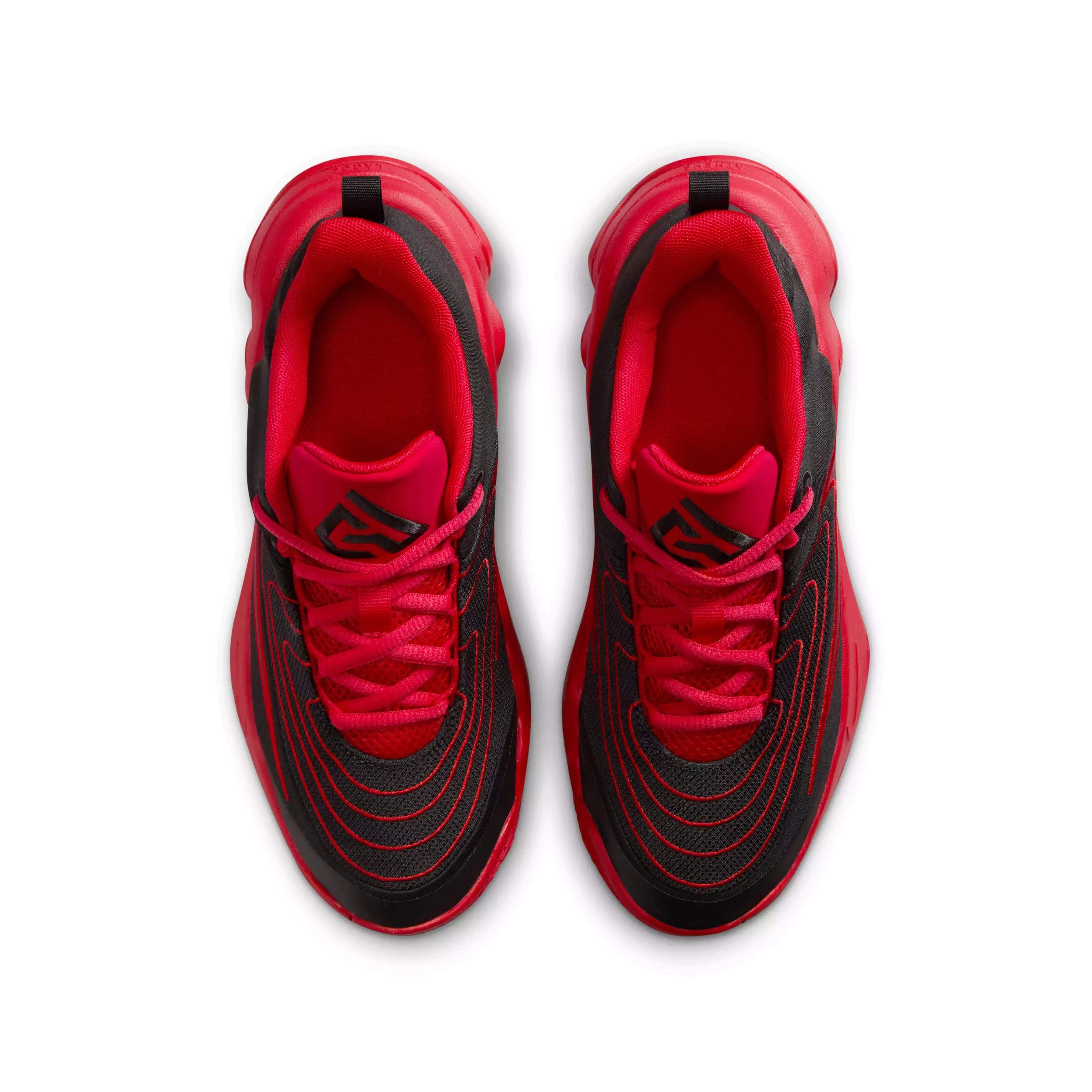 Nike Giannis Immortality 4 "Black/University Red/Team Red" Grade School Boys' Basketball Shoe - BLACK/RED/RED