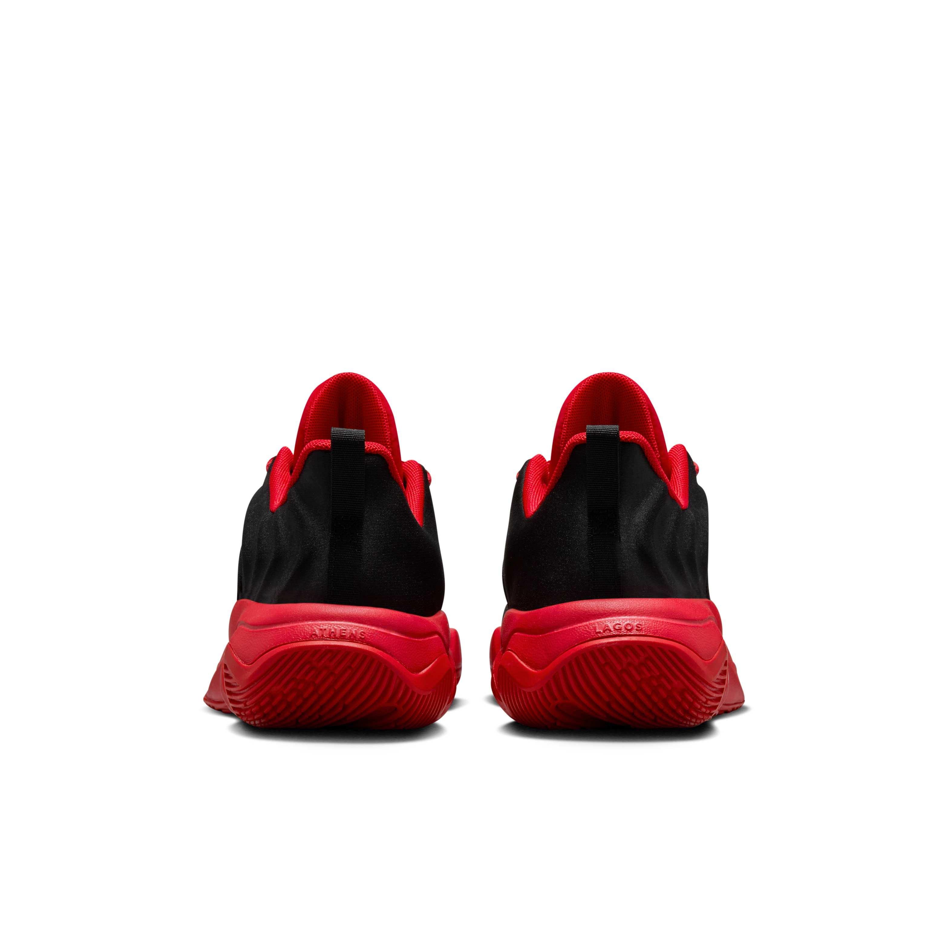 Nike Giannis Immortality 4 Grade School Boys' "Black/University Red/Team Red" Basketball Shoe