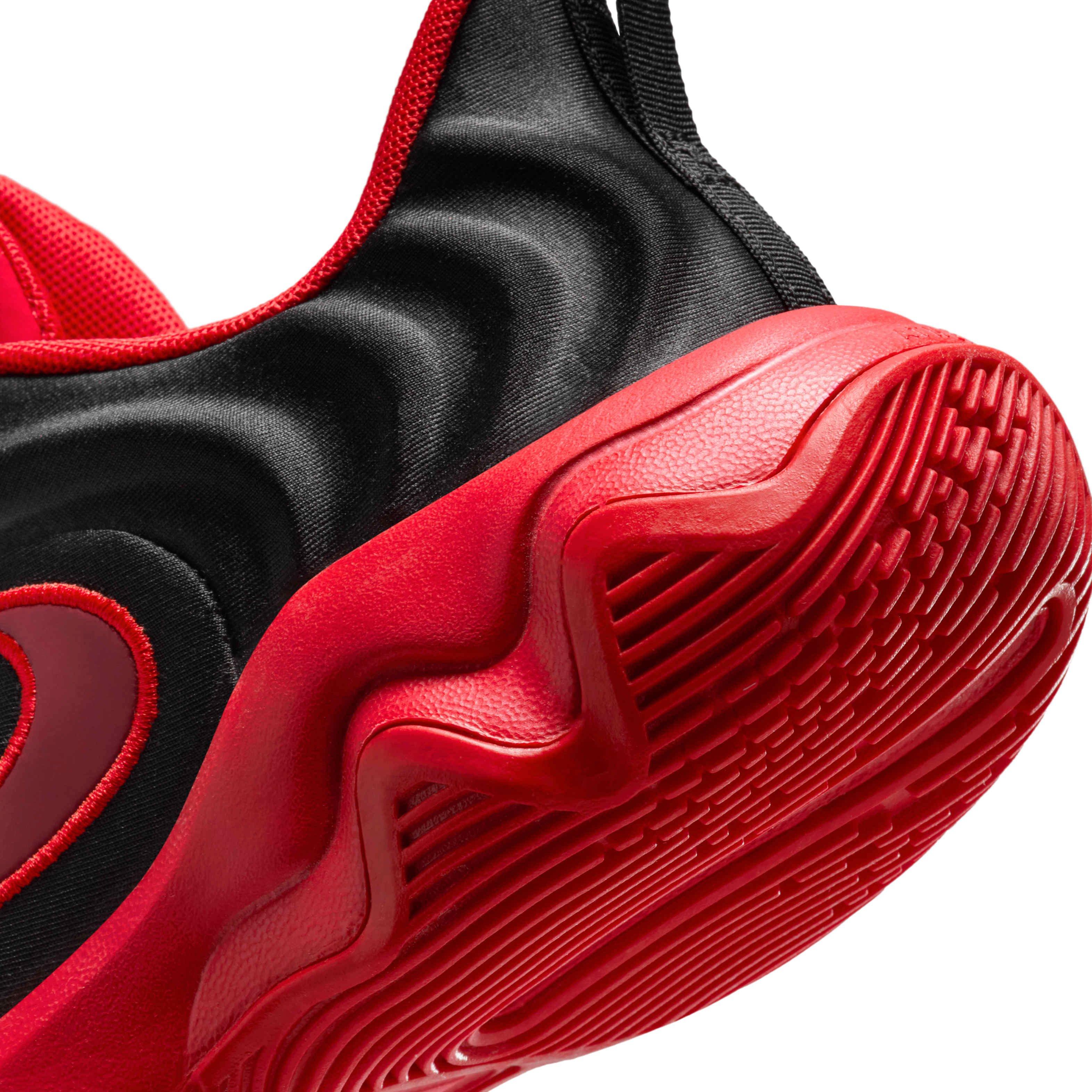 Nike Giannis Immortality 4 Grade School Boys' "Black/University Red/Team Red" Basketball Shoe