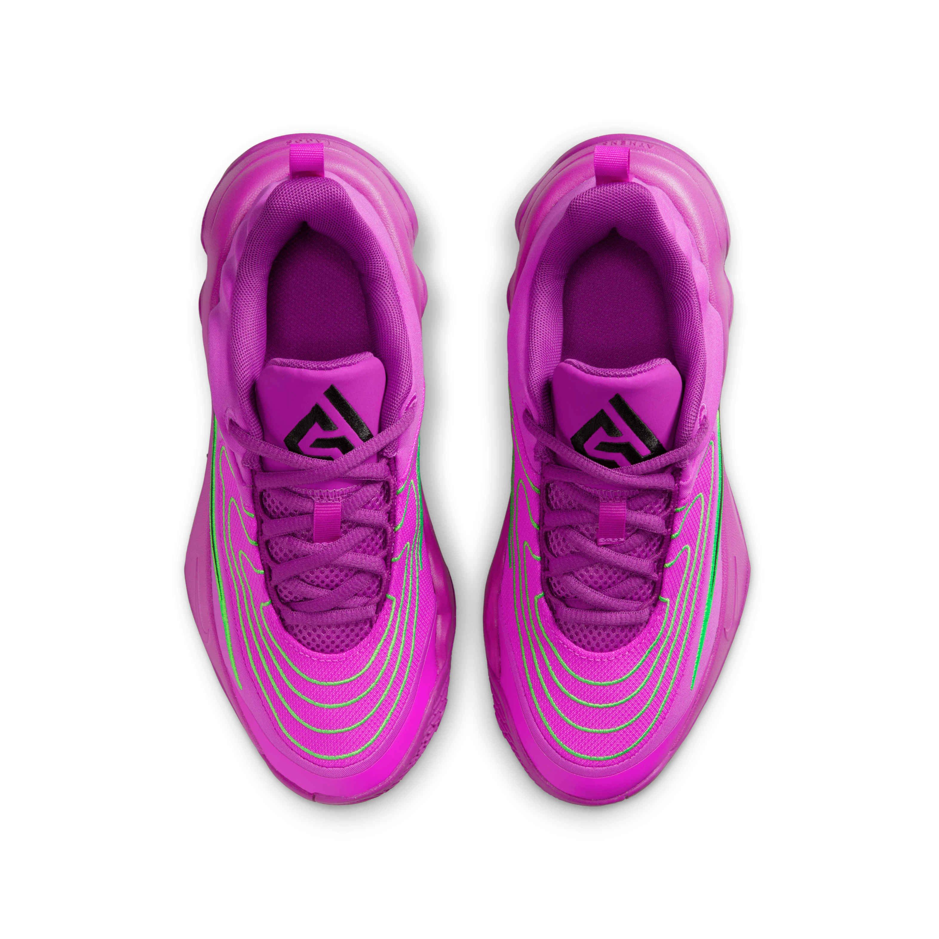 Nike Giannis Immortality 4 Grade School Boys' "Berry/Green Strike/Violet/Black" Basketball Shoe