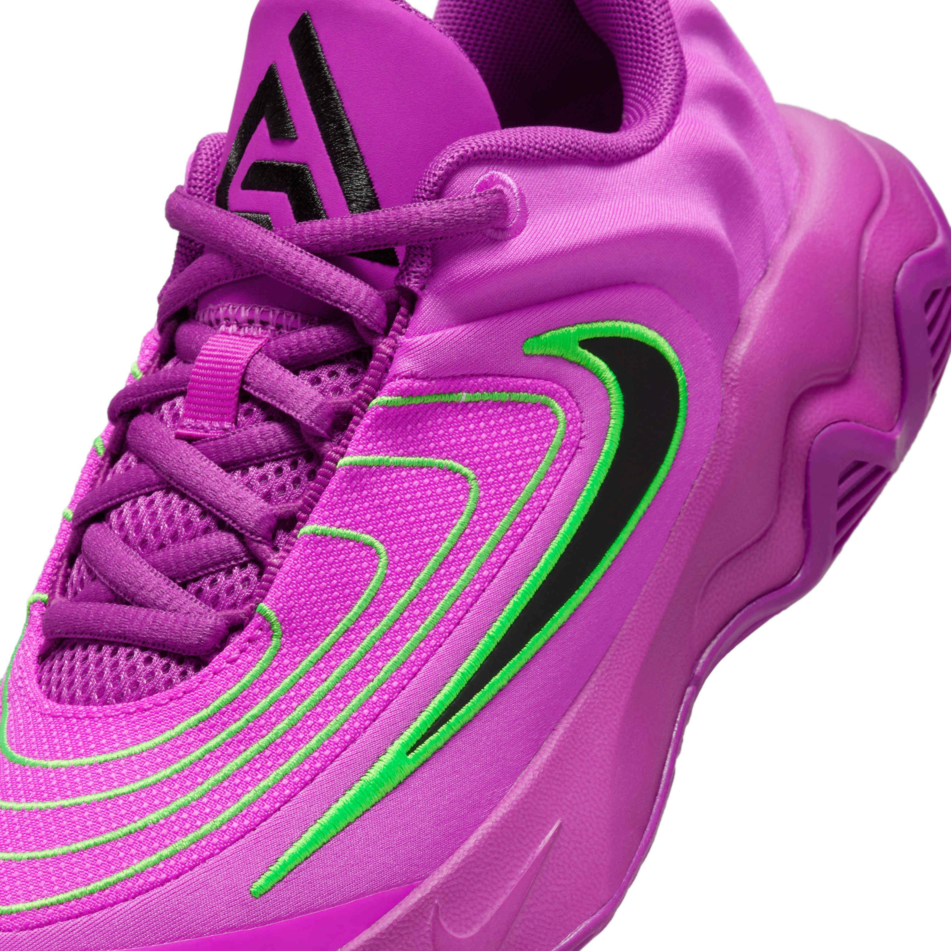 Nike Giannis Immortality 4 Grade School Boys' "Berry/Green Strike/Violet/Black" Basketball Shoe