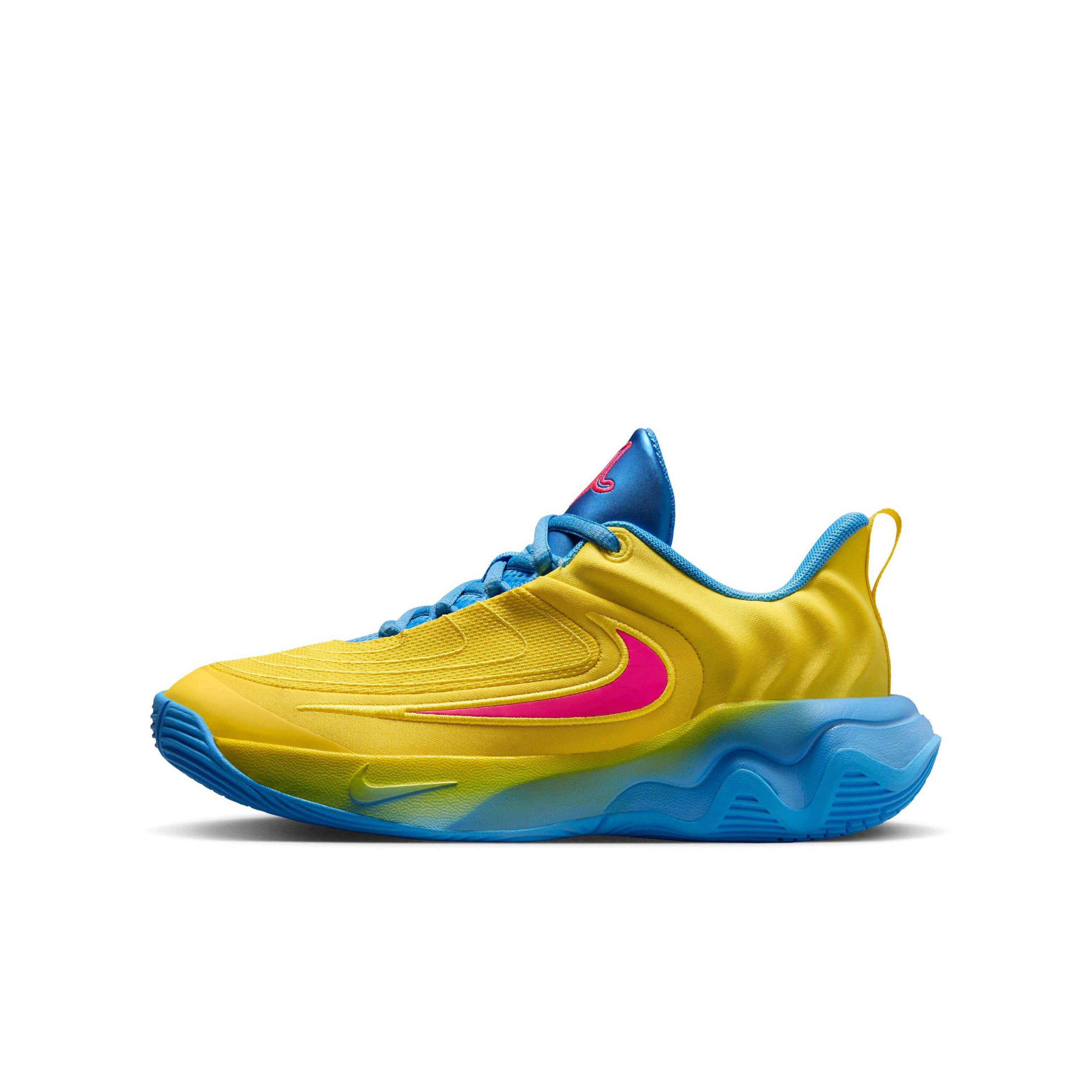 Nike Giannis Immortality 4 Grade School Boys' "Lightning/Blue/Hyper Pink" Basketball Shoe