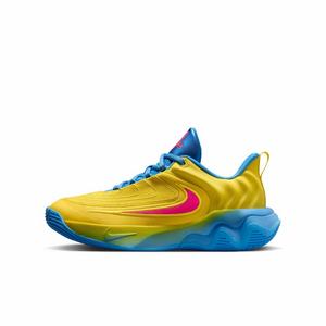 Nike Giannis Immortality 4 "Lightning/Blue/Hyper Pink" Grade School Boys' Basketball Shoe