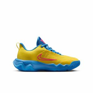 Nike Giannis Immortality 4 "Lightning/Blue/Hyper Pink" Grade School Boys' Basketball Shoe