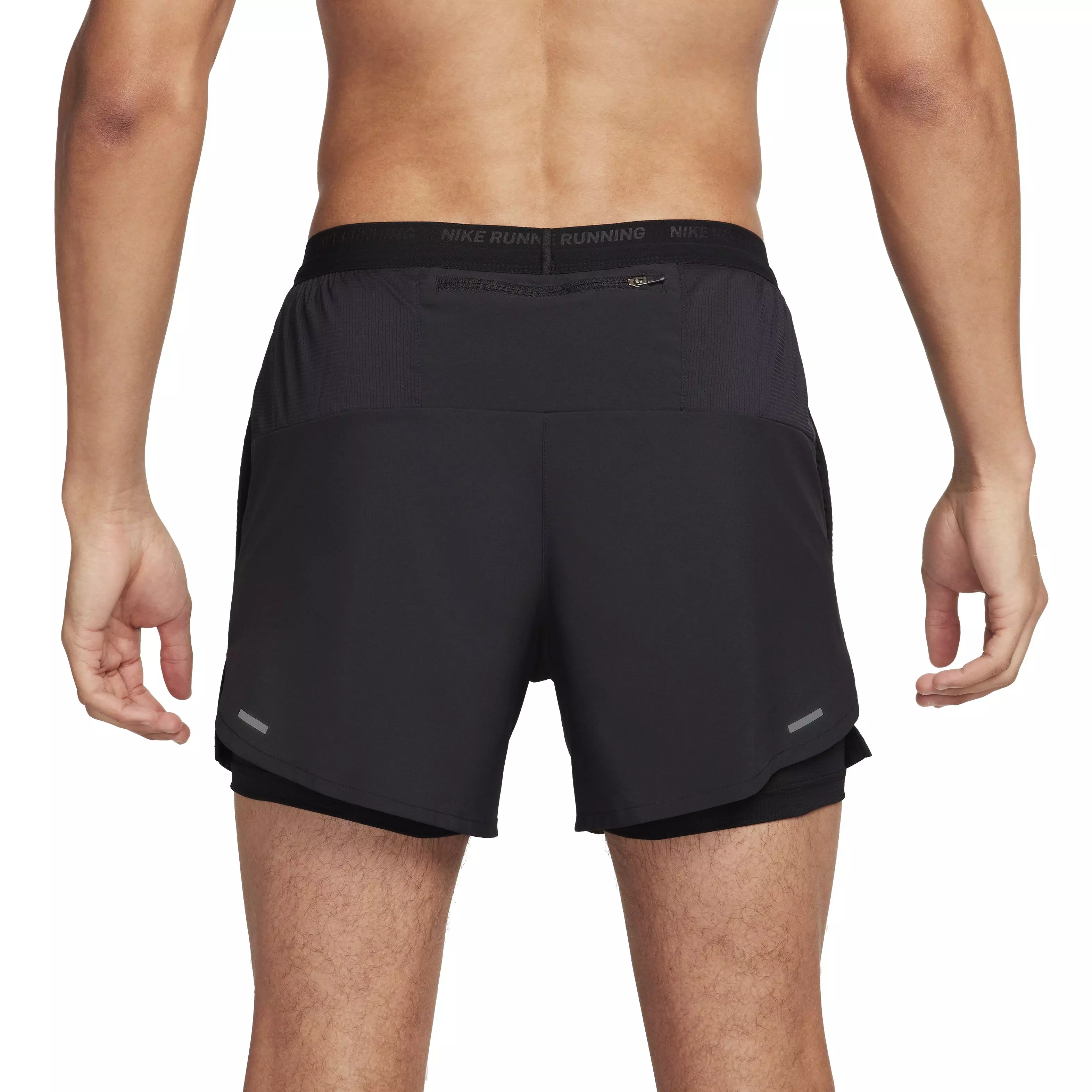 Nike Men's Dri-FIT Stride 2-in-1 5" Running Shorts - BLACK