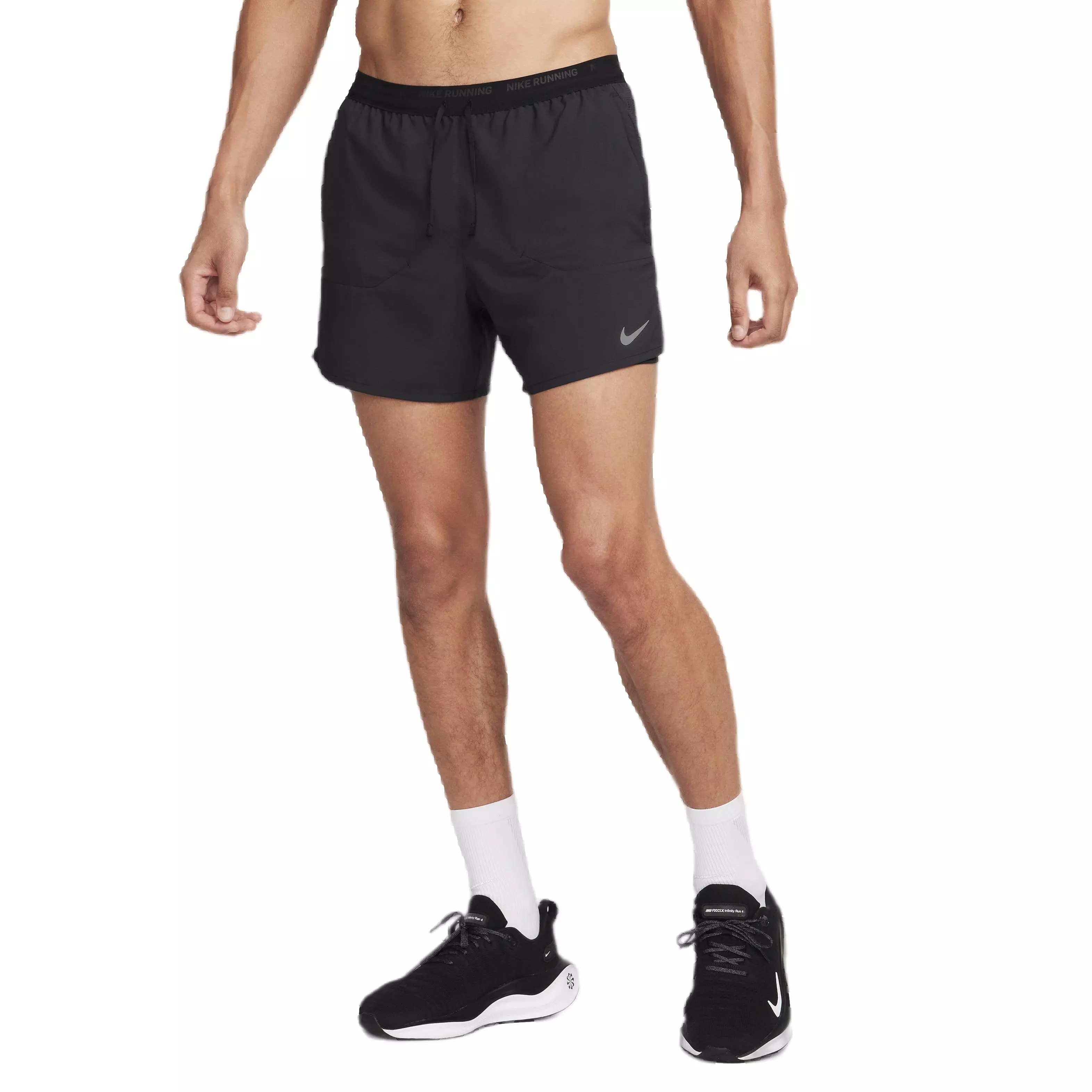 Nike Men's Dri-FIT Stride 2-in-1 5" Running Shorts - BLACK