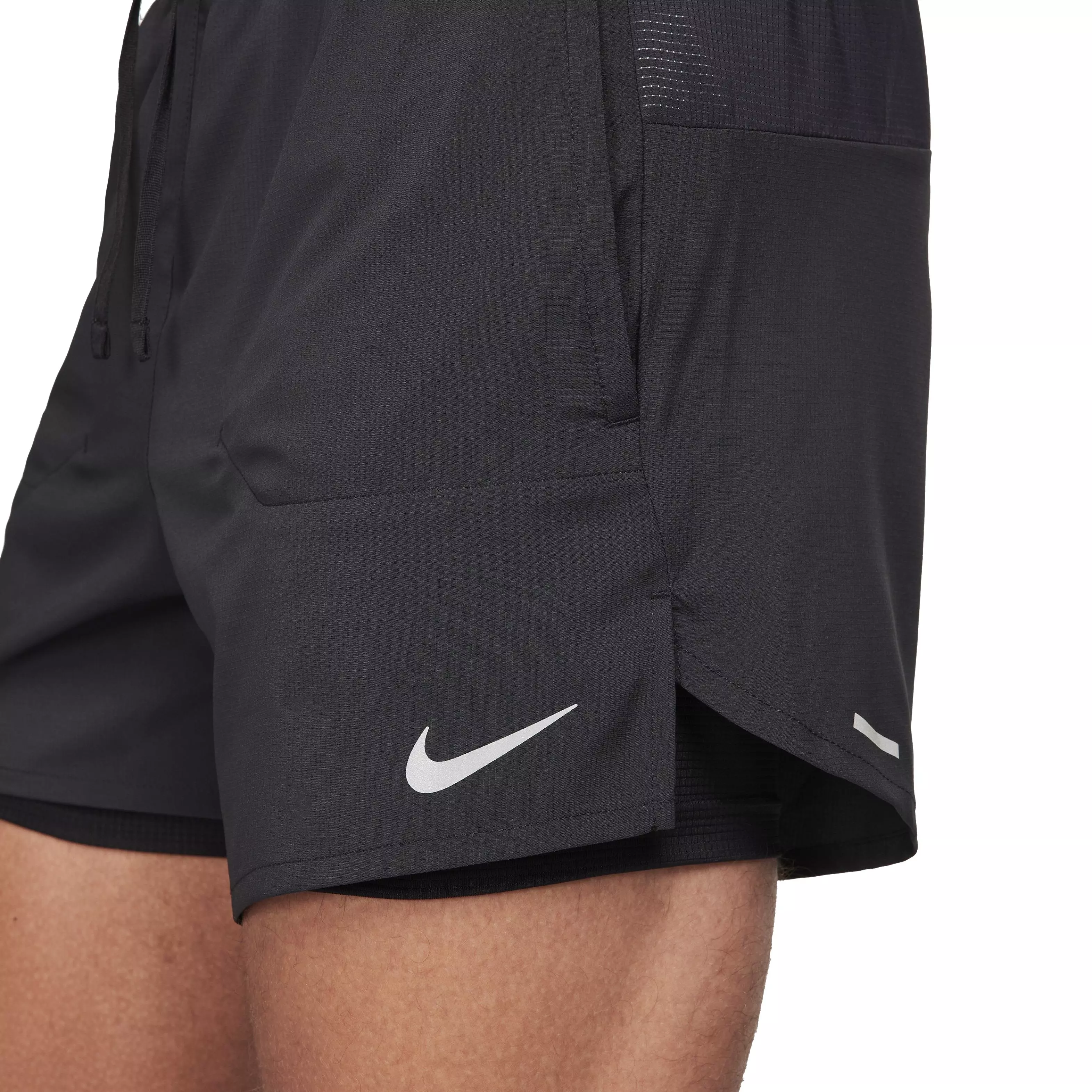 Nike Men's Dri-FIT Stride 2-in-1 5" Running Shorts - BLACK