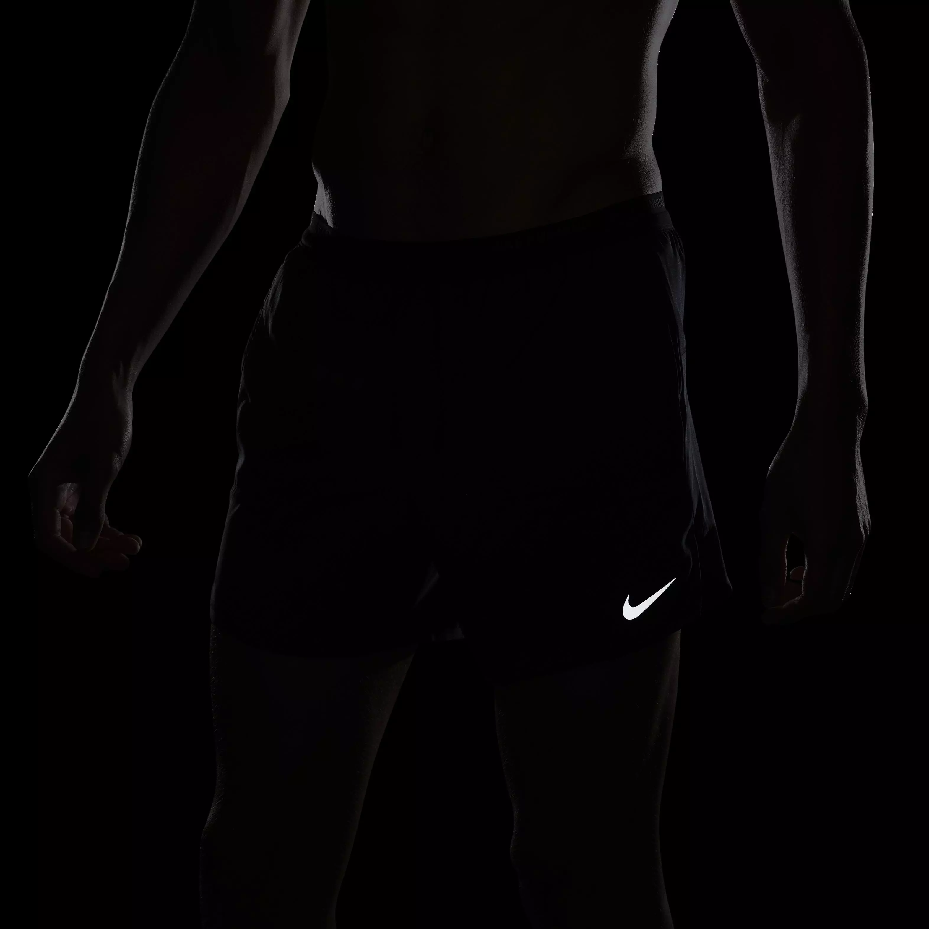 Nike Men's Dri-FIT Stride 2-in-1 5" Running Shorts - BLACK