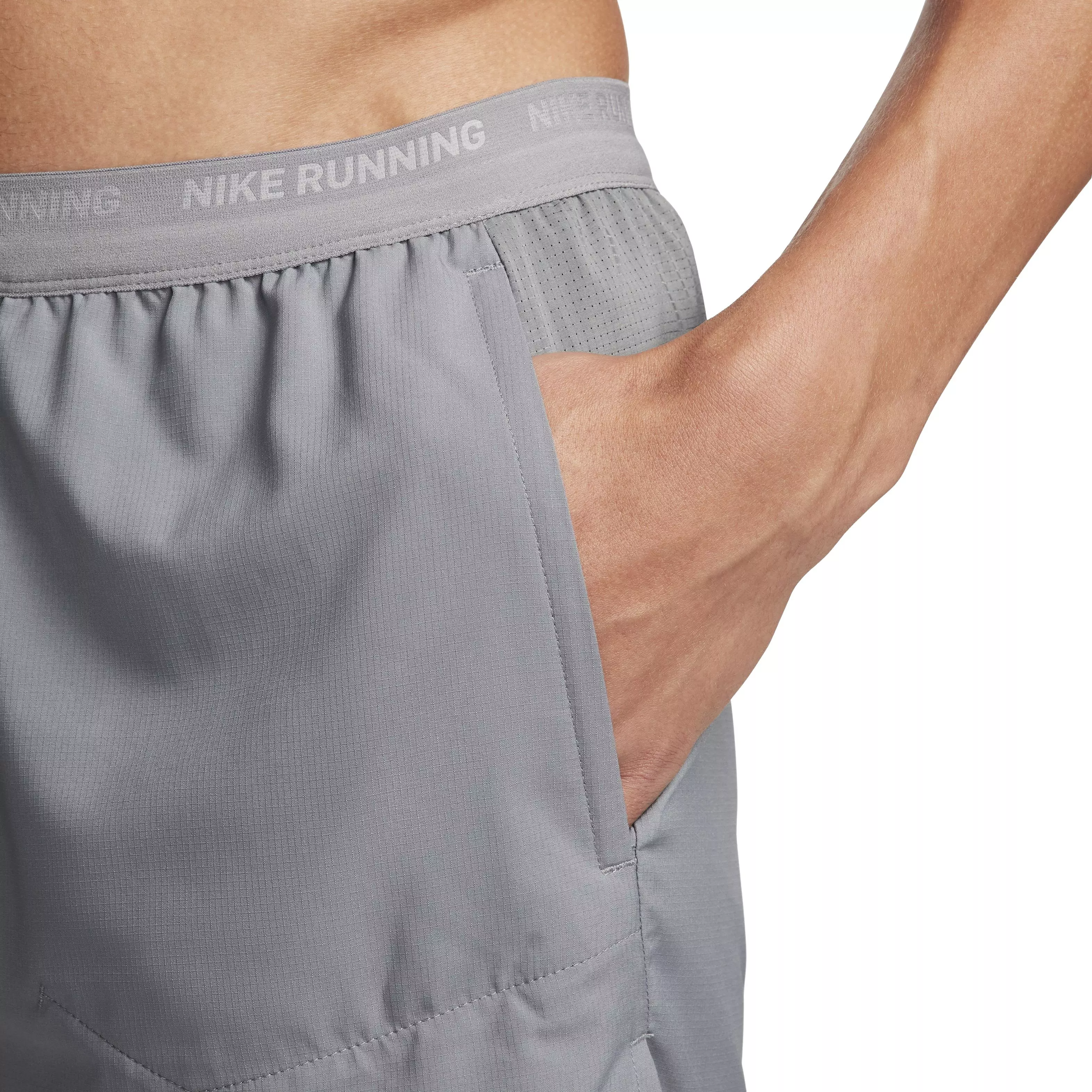 Nike Men's Dri-FIT Stride 2-in-1 5" Running Shorts - GREY
