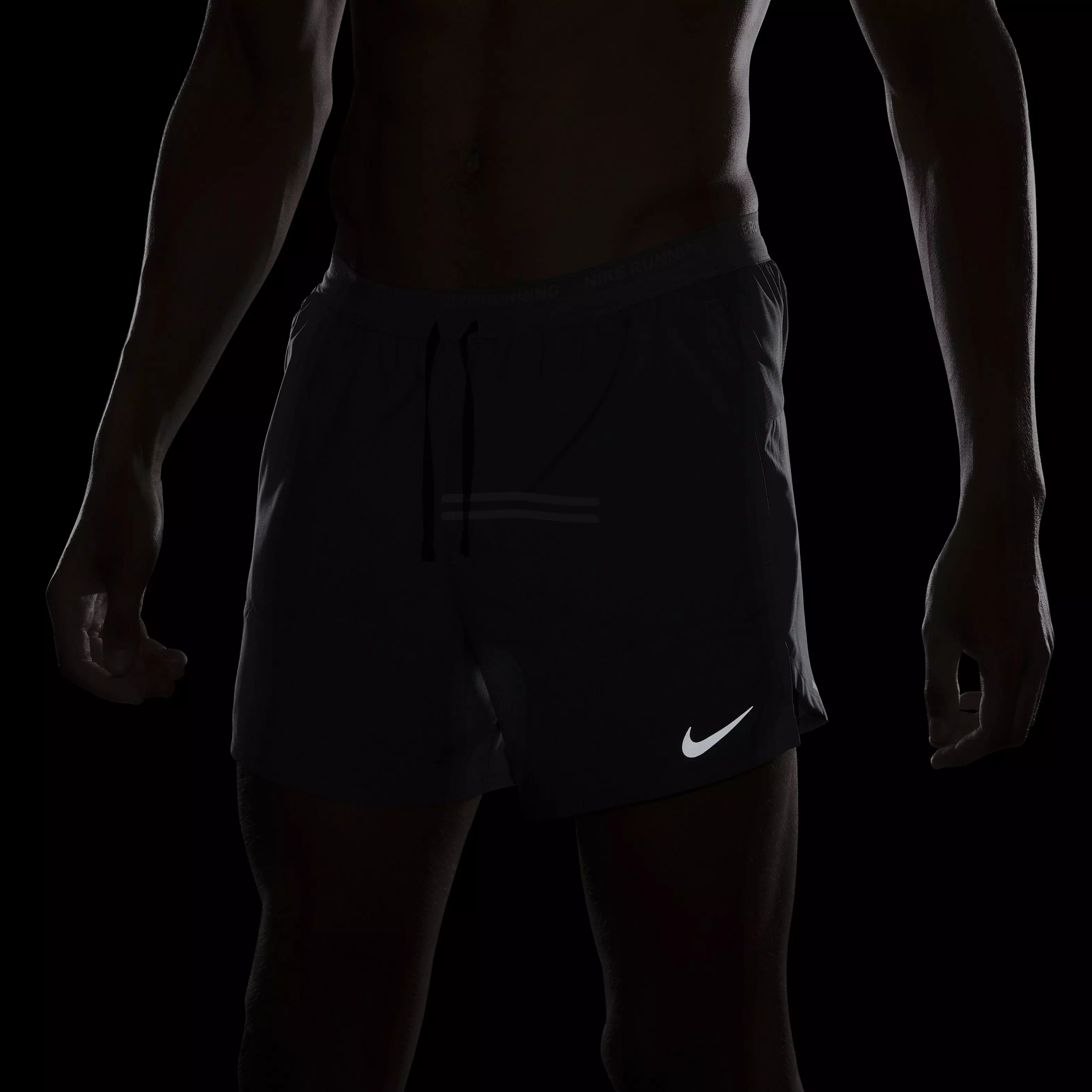 Nike Men's Dri-FIT Stride 2-in-1 5" Running Shorts - GREY