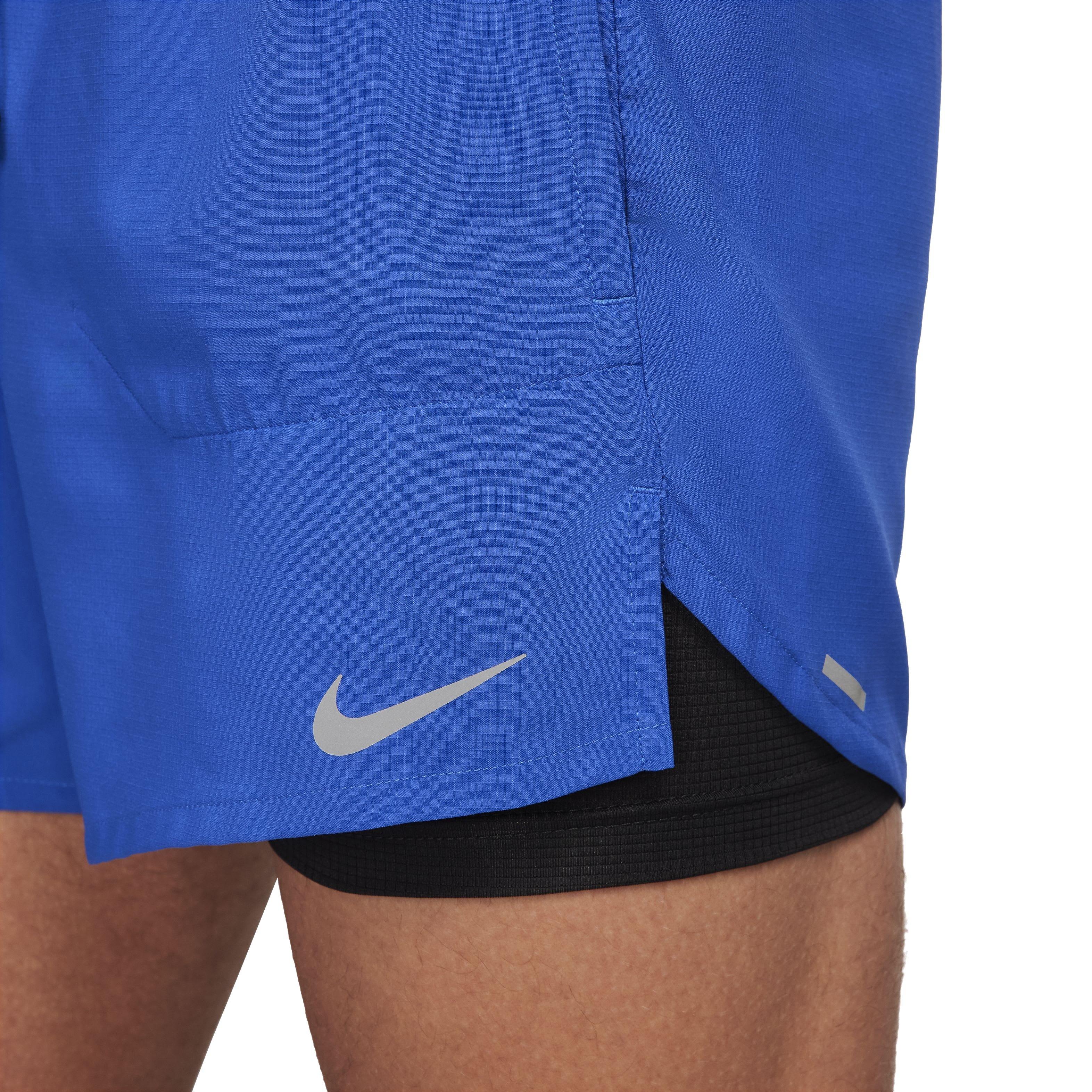 Nike Men's Dri-FIT Stride 2-in-1 5" Running Shorts - ROYAL Thumbnail View 5