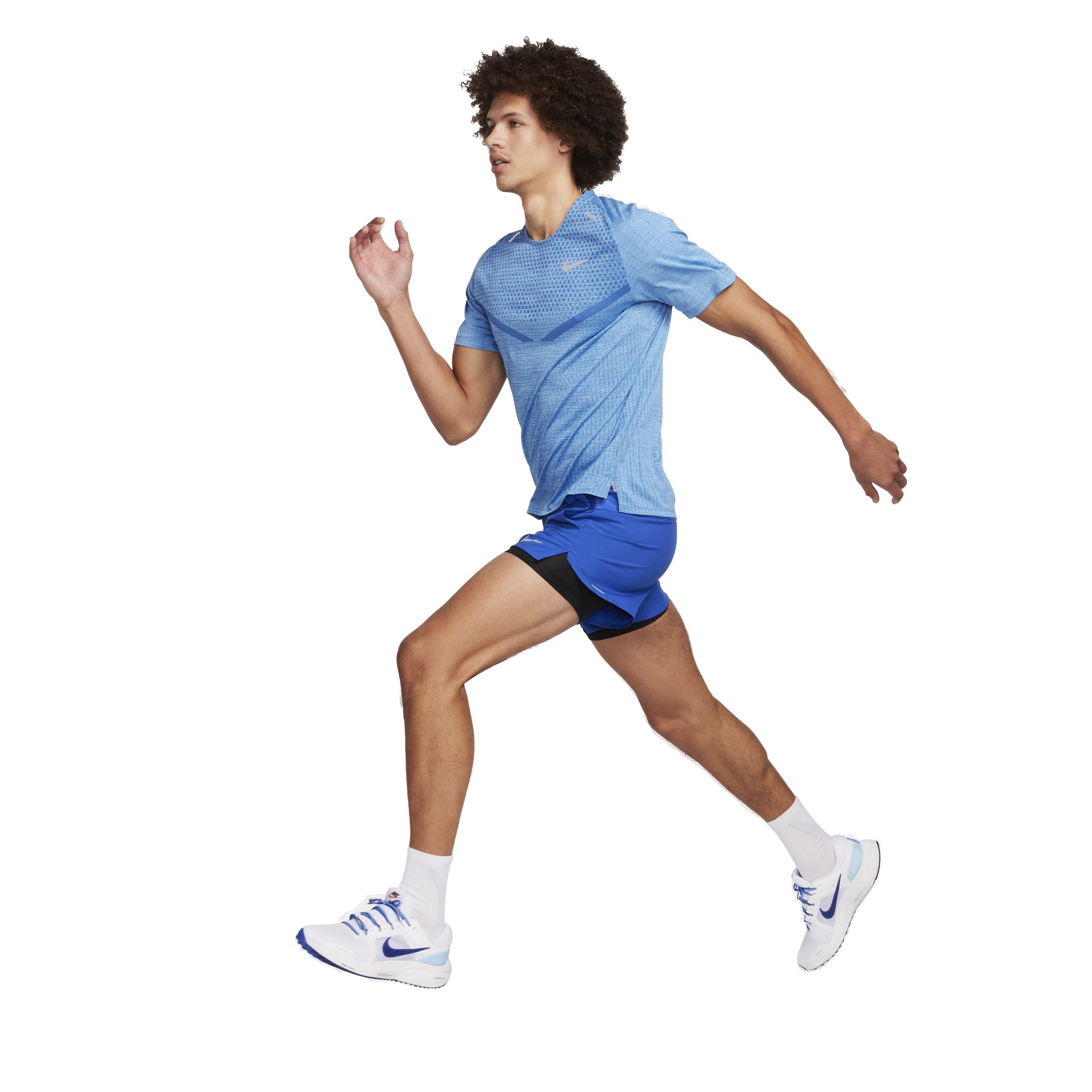 Nike Men's Dri-FIT Stride 2-in-1 5" Running Shorts - ROYAL Thumbnail View 7