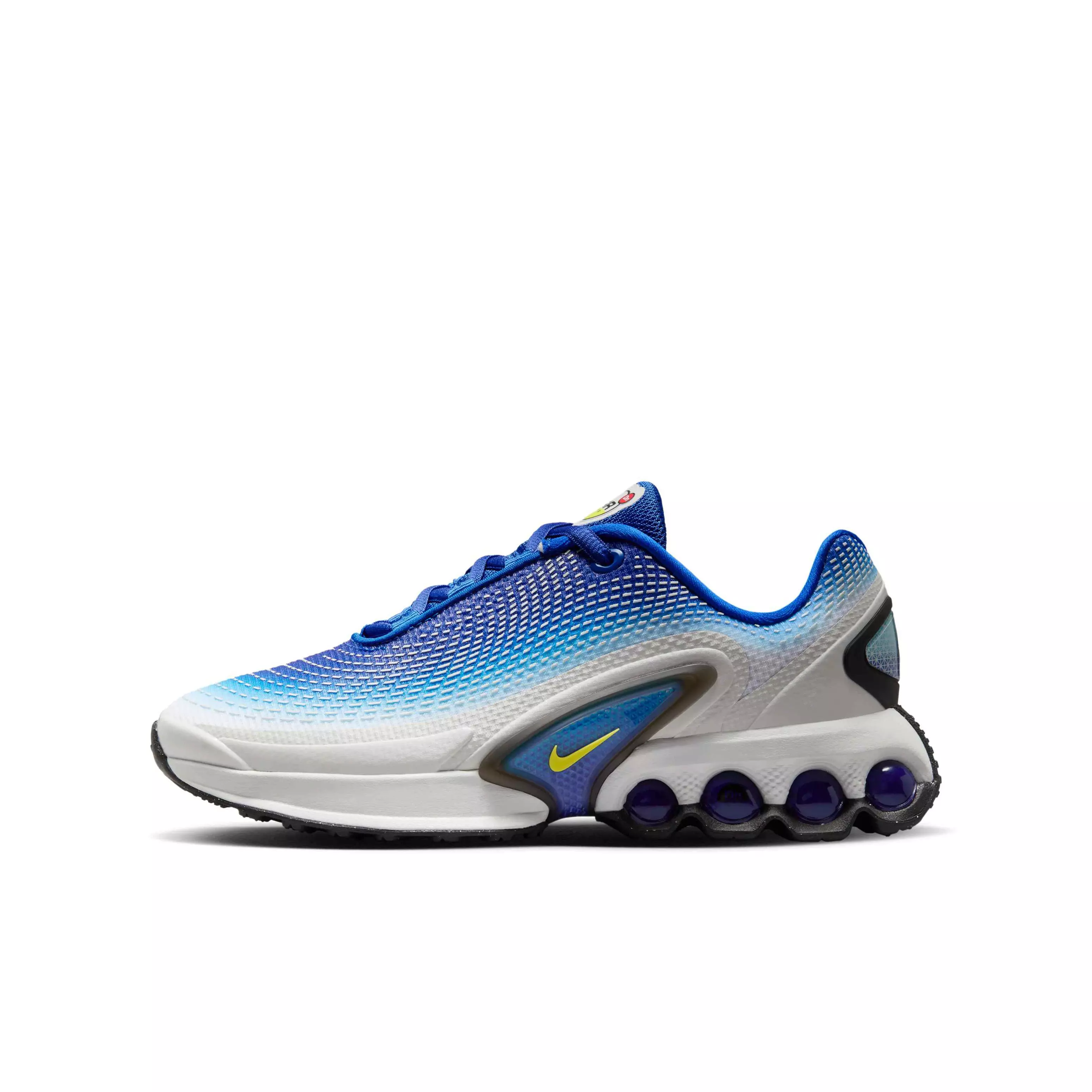 Nike Air Max Dn "Racer Blue/Blue Fury/Black/Vibrant Yellow" Grade School Boys' Shoe - BLUE/BLUE/BLACK/YELLOW