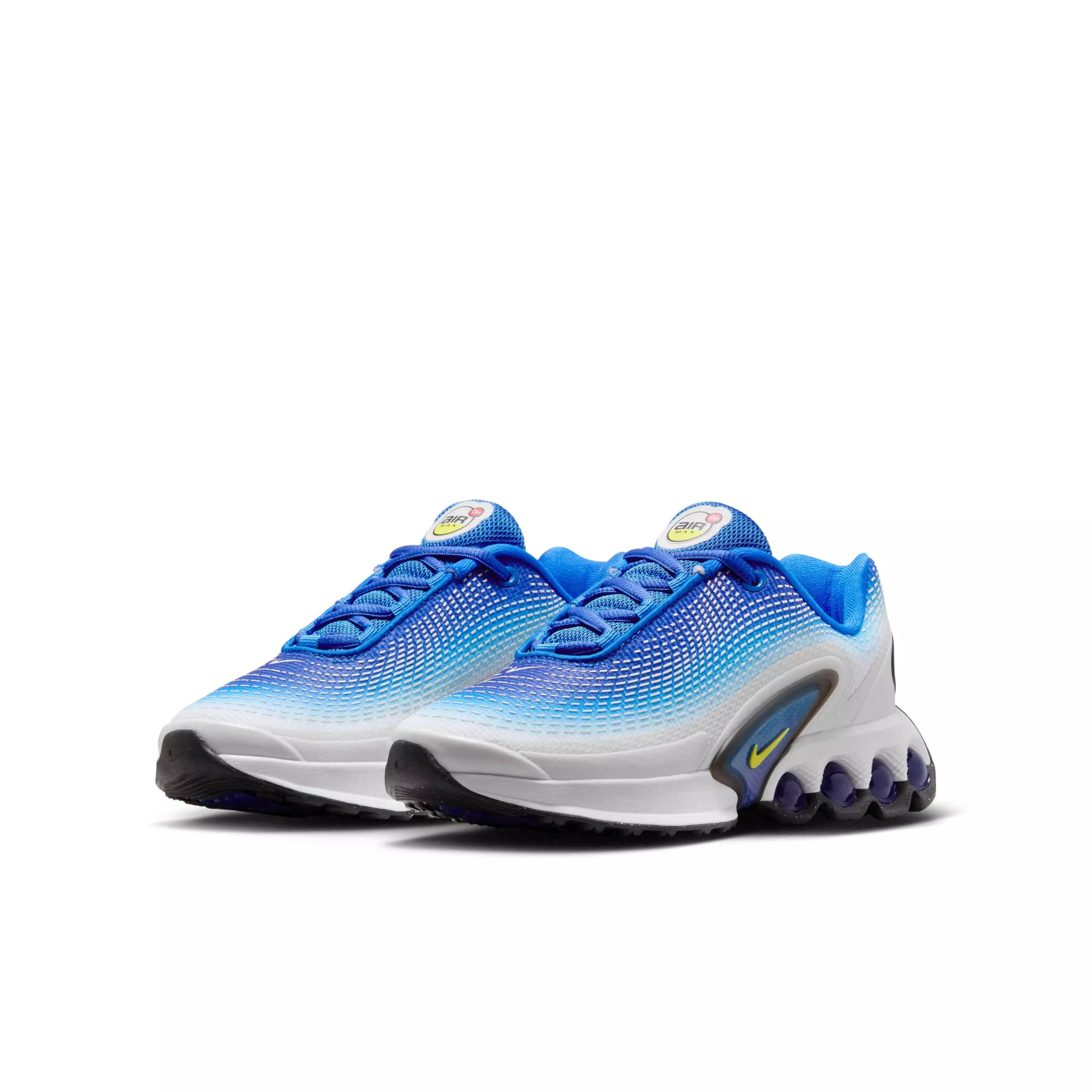 Nike Air Max Dn "Racer Blue/Blue Fury/Black/Vibrant Yellow" Grade School Boys' Shoe - BLUE/BLUE/BLACK/YELLOW