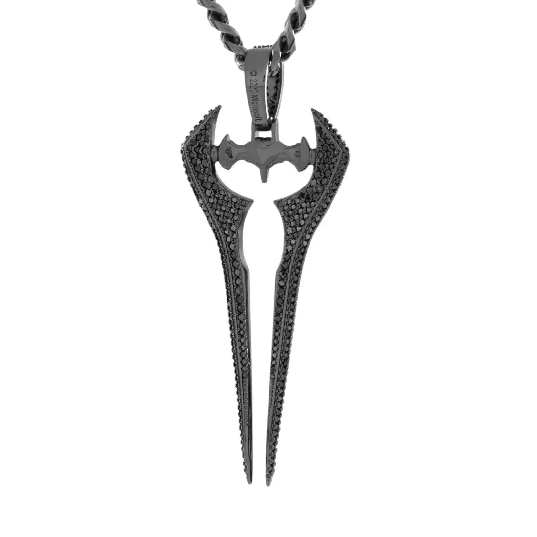 King Ice x Halo-Iced Energy Sword Necklace - BLACK