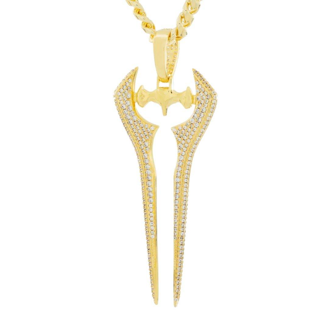 King Ice x Halo-Iced Energy Sword Necklace - GOLD