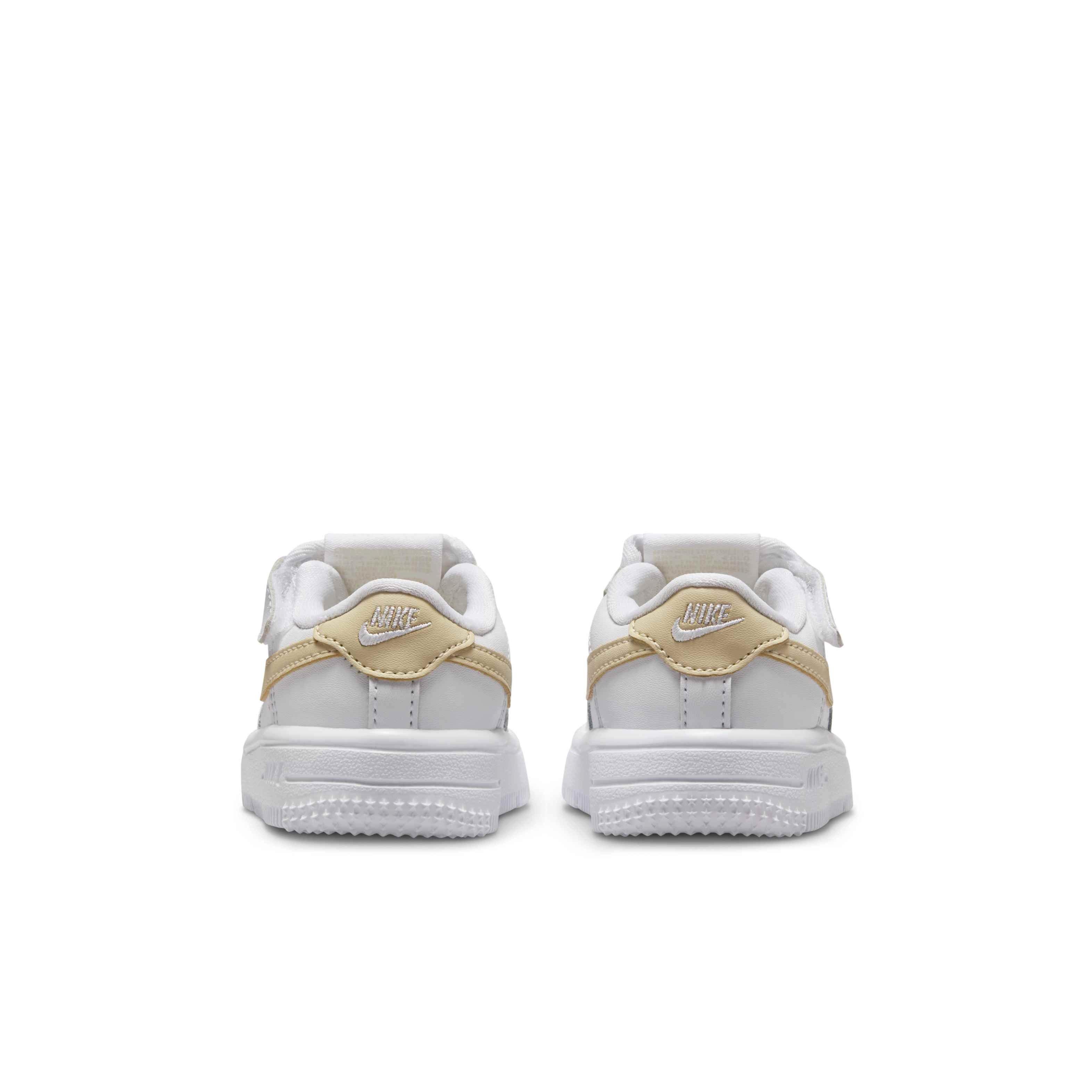 Nike Force 1 Low EasyOn Infant Boys' "White/White/Light Khaki" Shoe