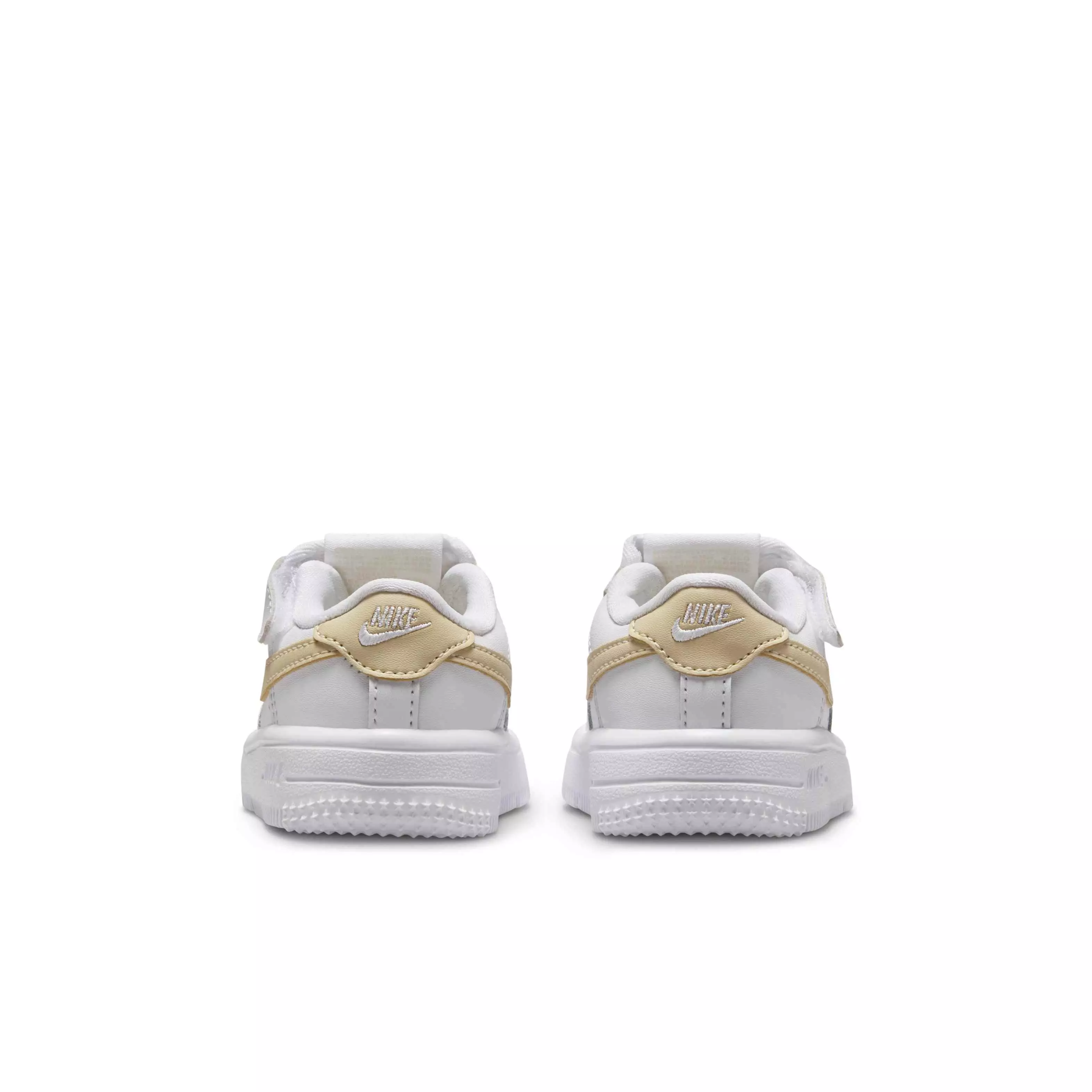 Nike Force 1 Low EasyOn "White/White/Light Khaki" Infant Boys' Shoe - WHITE/WHITE/LT KHAKI