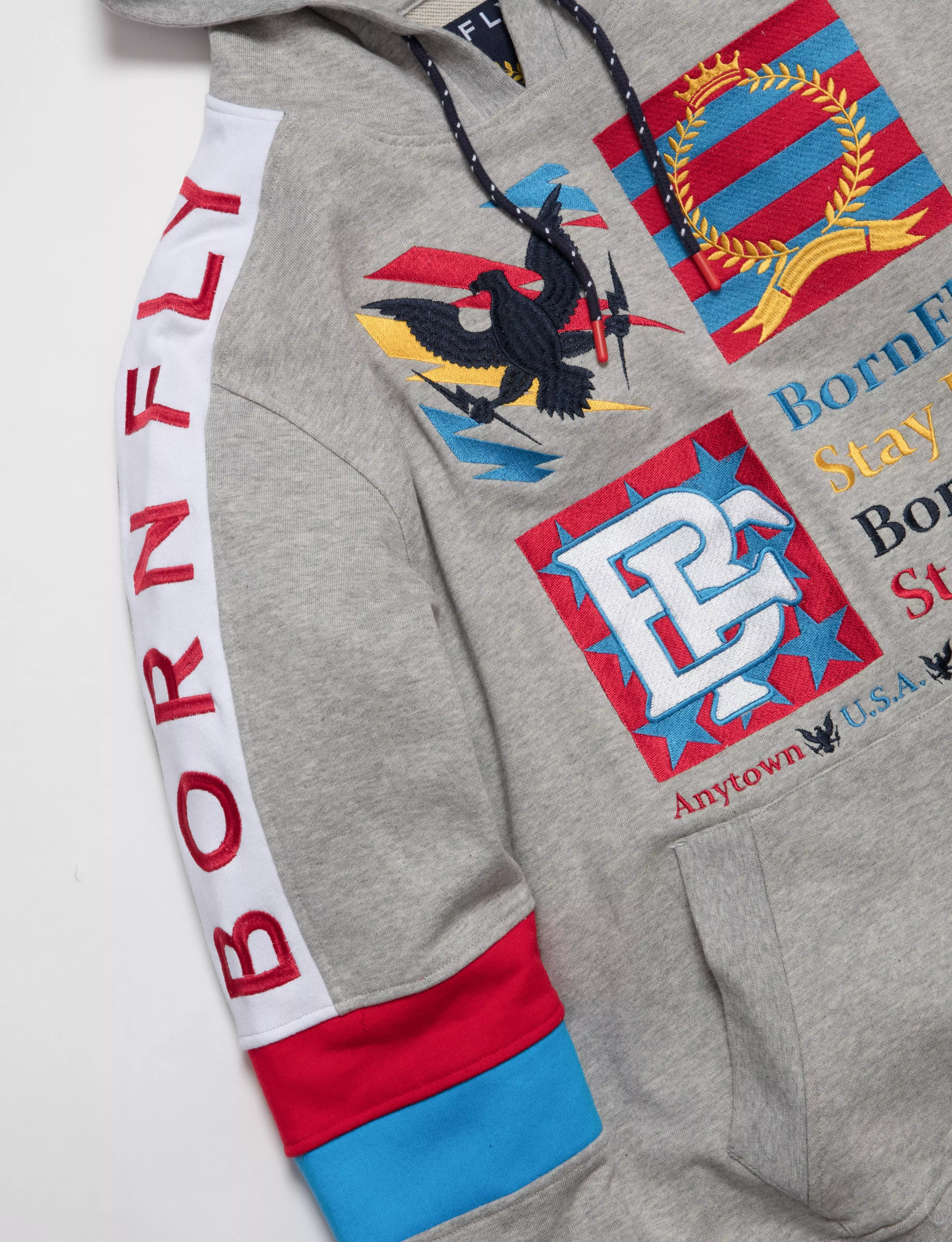 Born Fly Men's Ashod Pullover Hoodie - GREY