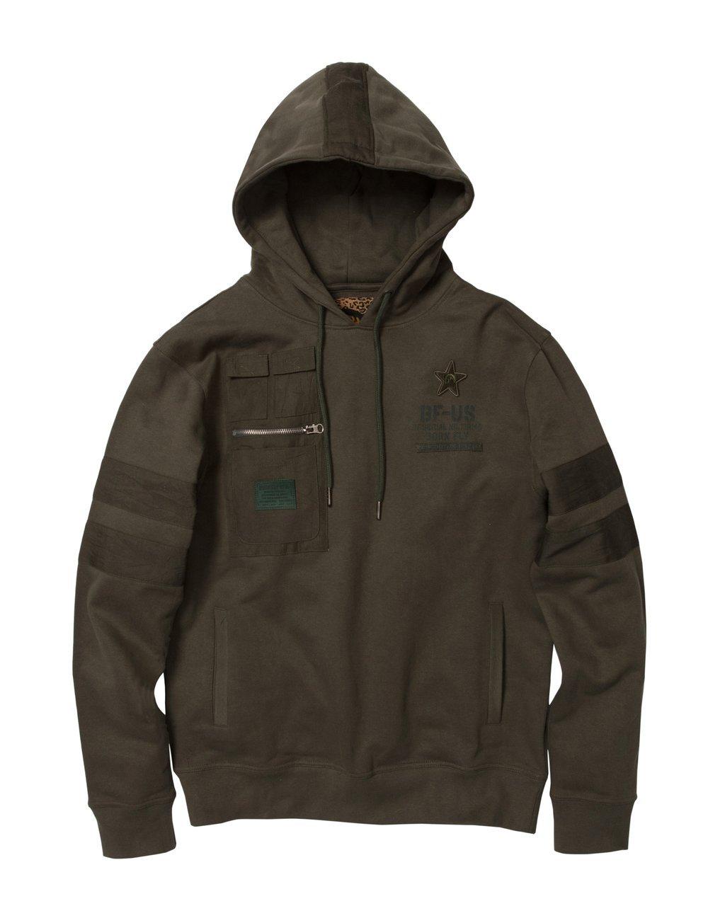 Born Fly Men's F-15 Hoodie - GREEN
