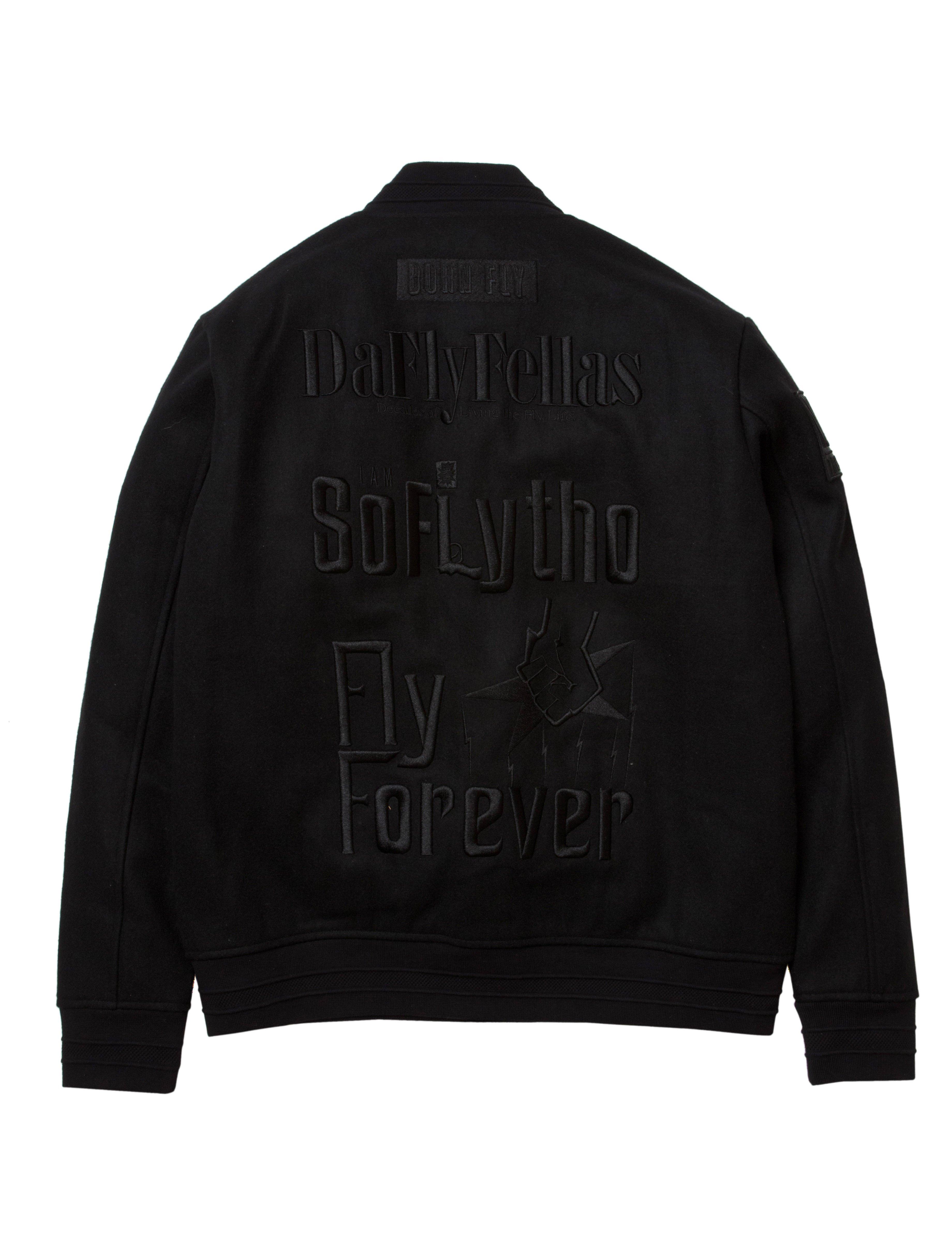 Born Fly Godfather Men's Jacket - BLACK Thumbnail View 2