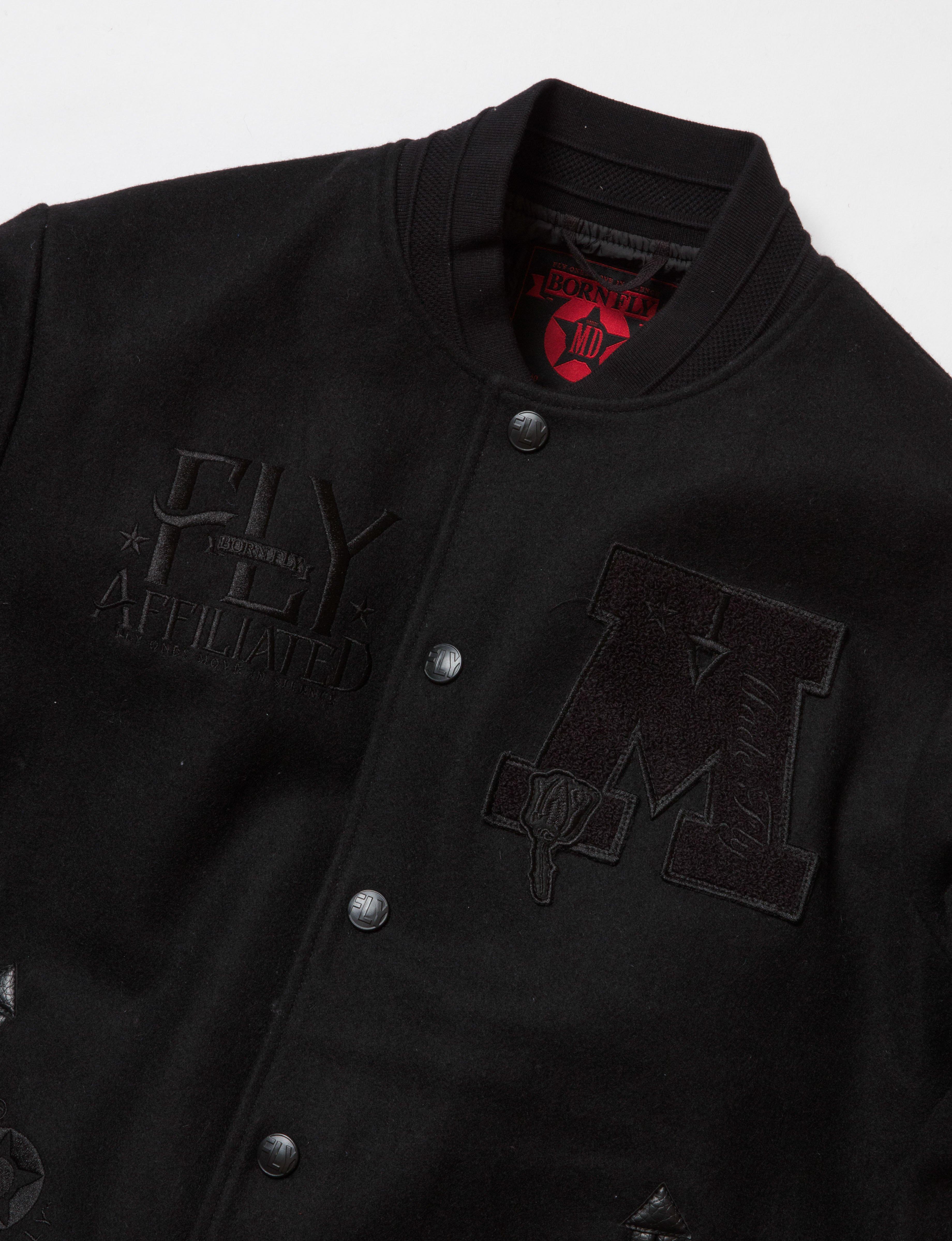 Born Fly Godfather Men's Jacket - BLACK Thumbnail View 3