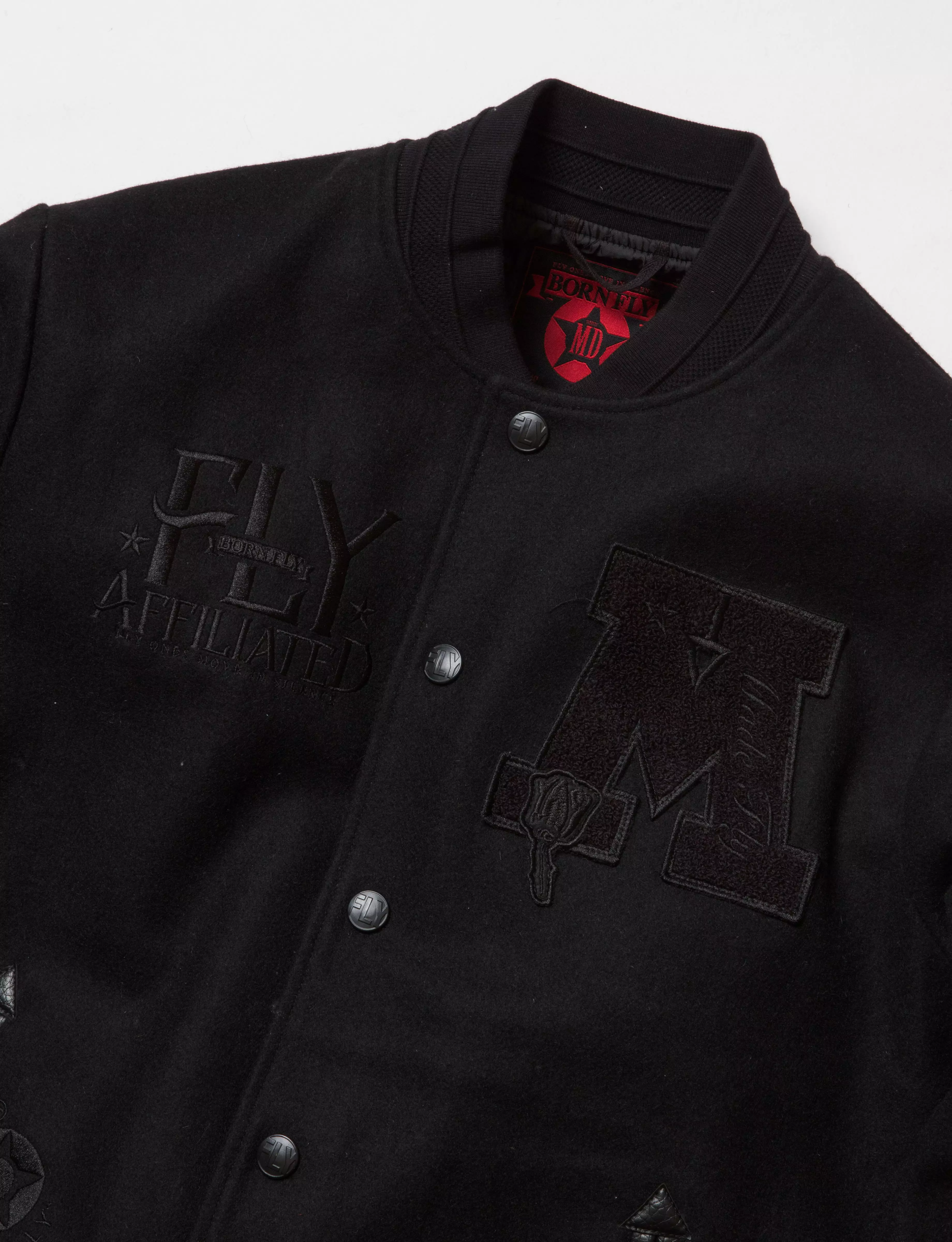 Born Fly Godfather Men's Jacket - BLACK