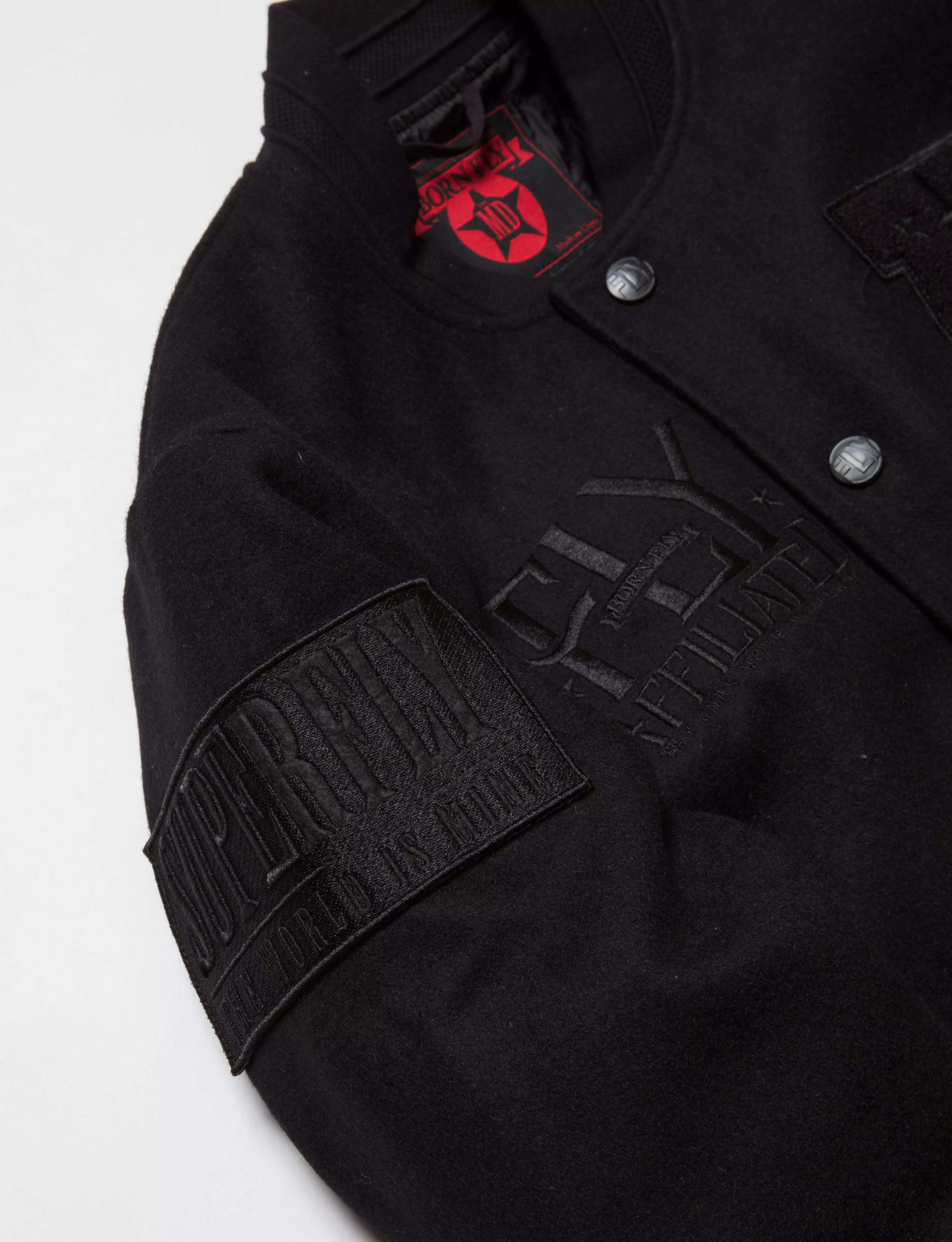 Born Fly Godfather Men's Jacket - BLACK