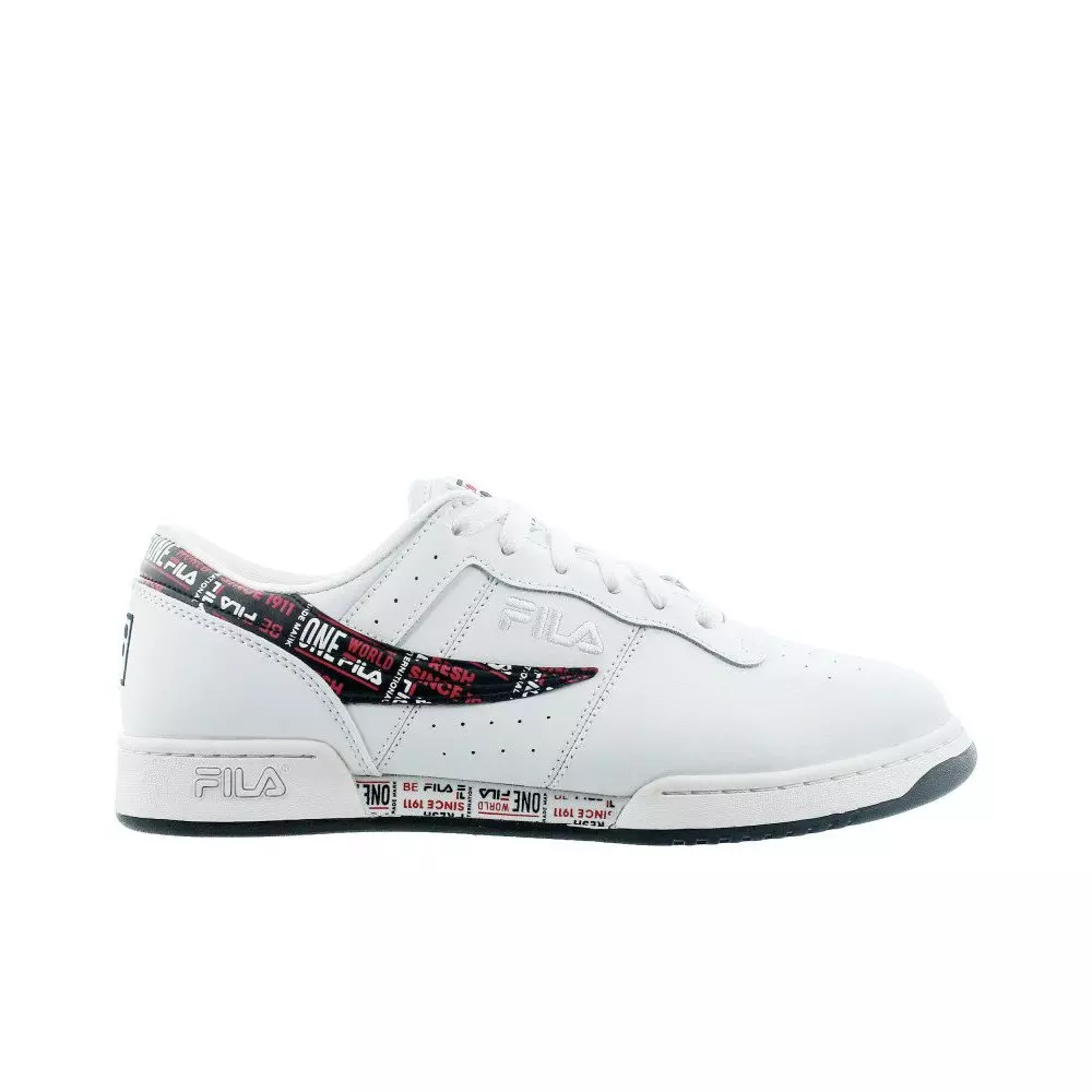 Fila Original Fitness Trademark "White/Red" Men's Shoe - WHITE/RED