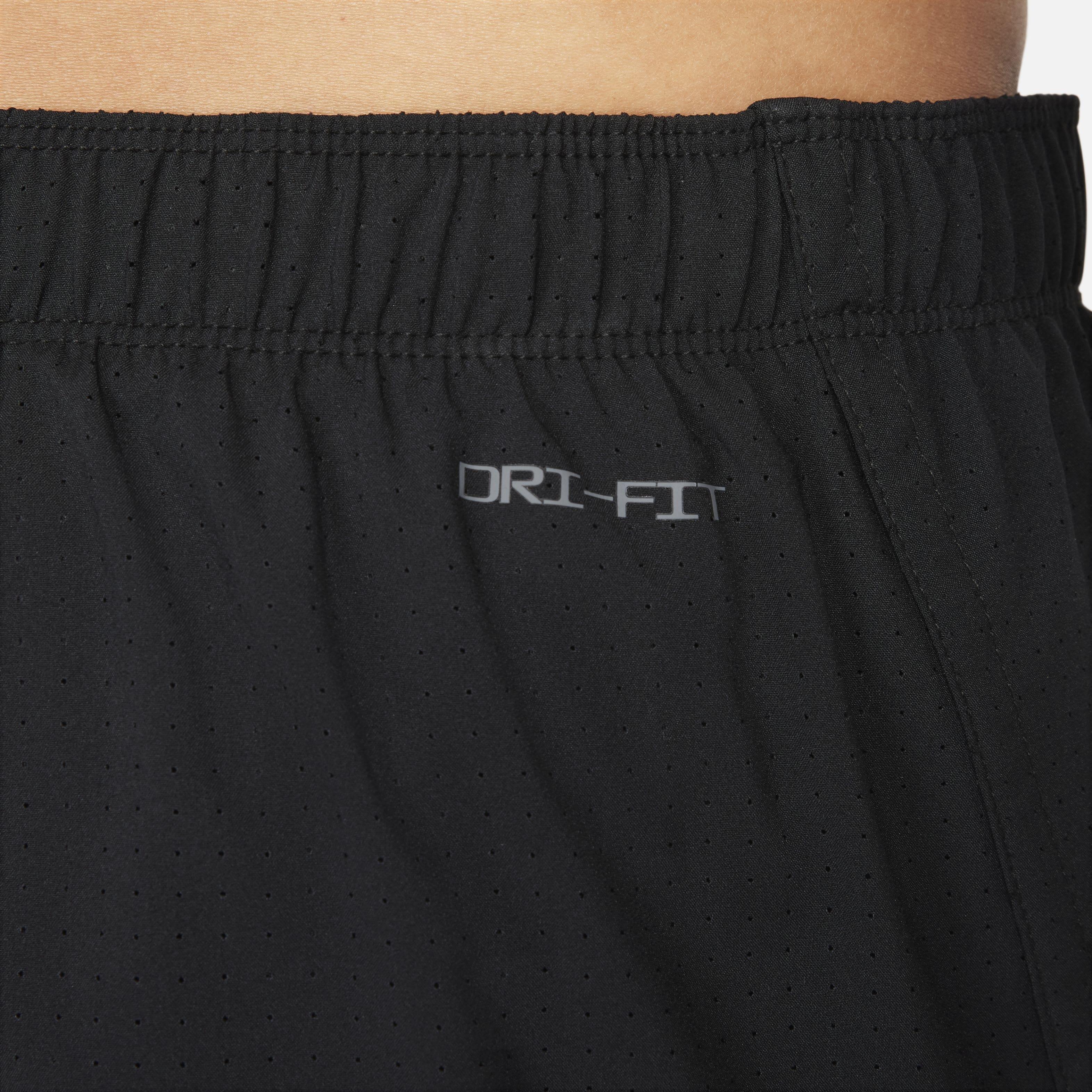 Nike Men's Dri-FIT Fat 3" Brief-Lined Running Shorts - BLACK Thumbnail View 6