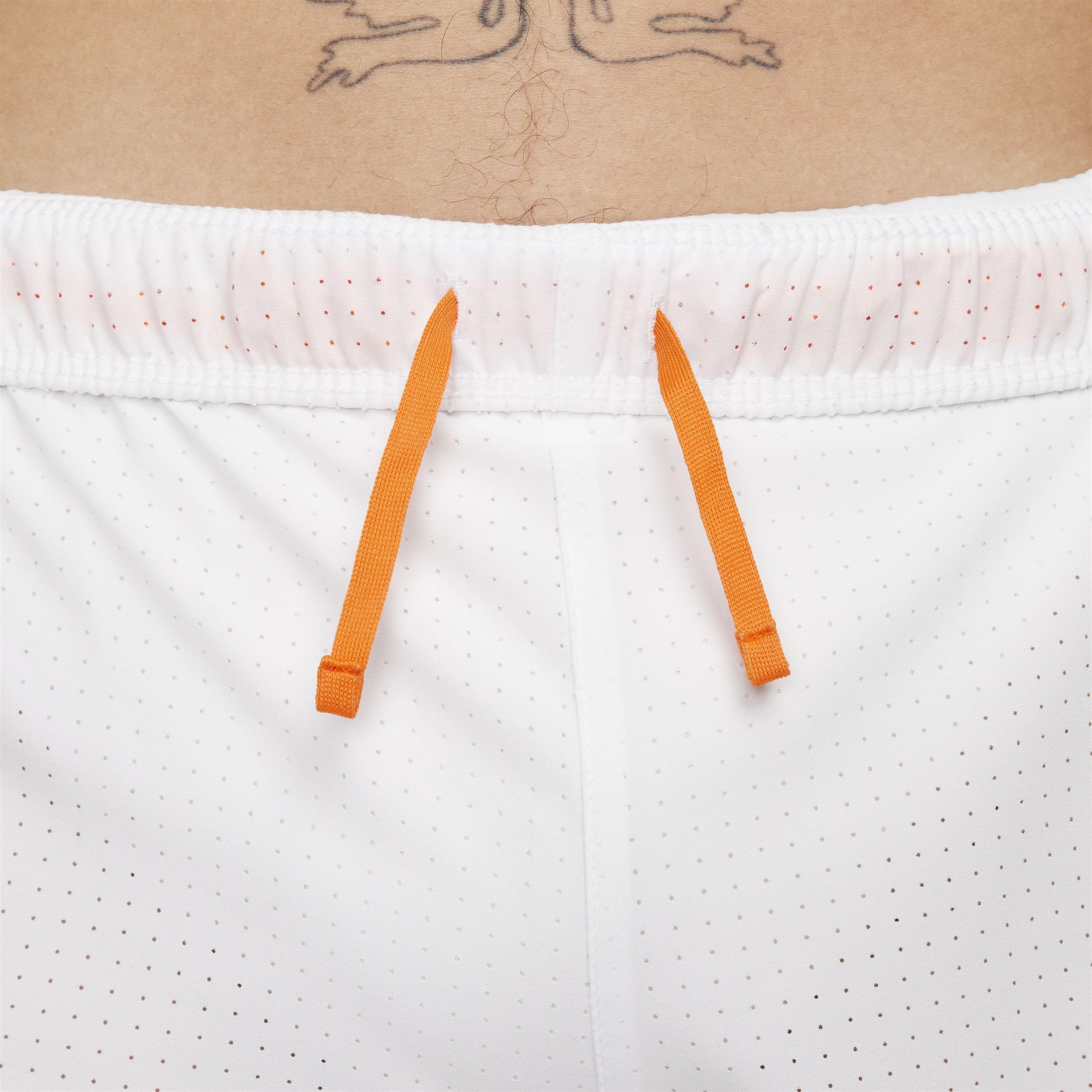 Nike Men's Dri-FIT Fat 3" Brief-Lined Running Shorts - WHITE Thumbnail View 4