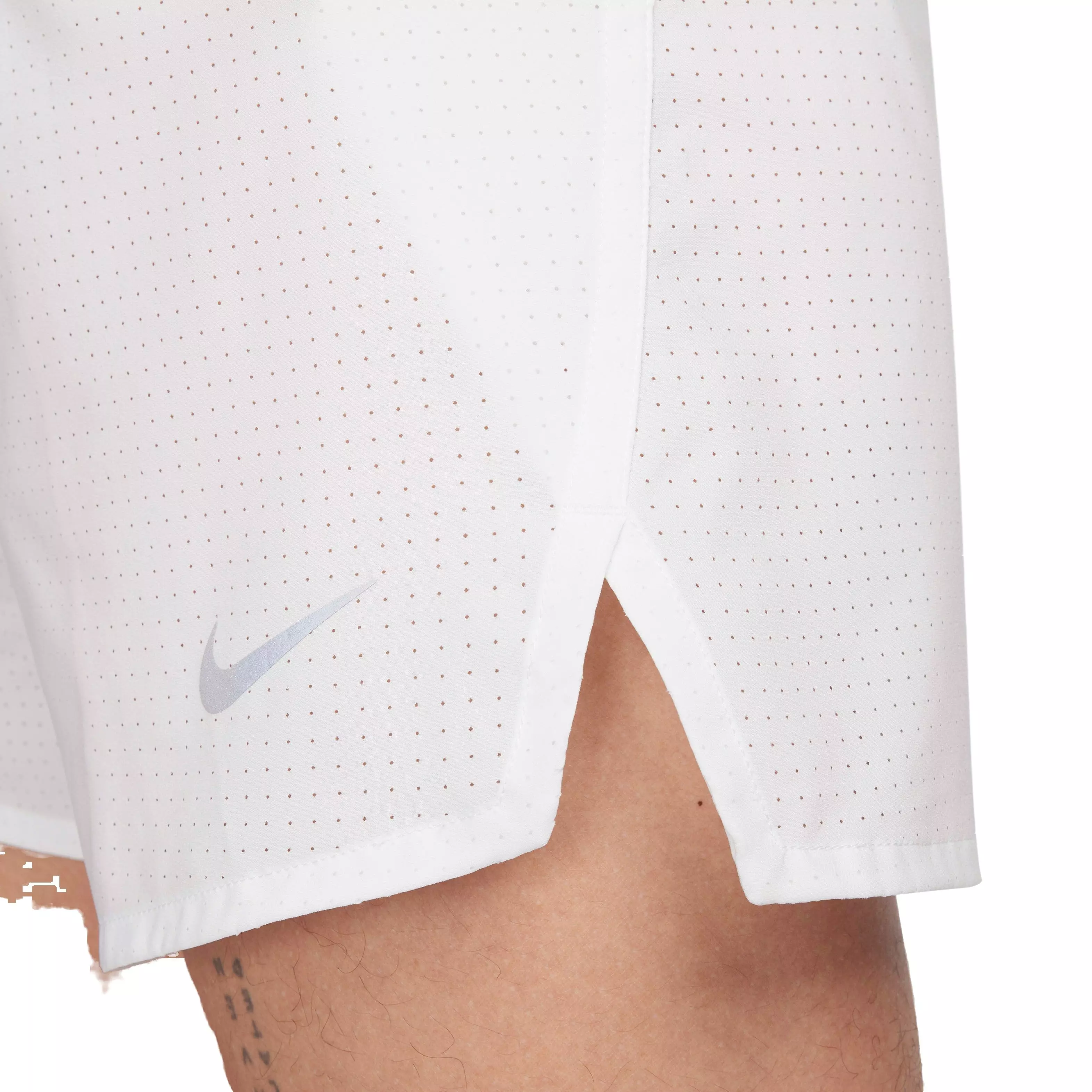 Nike Men's Dri-FIT Fat 3" Brief-Lined Running Shorts - WHITE