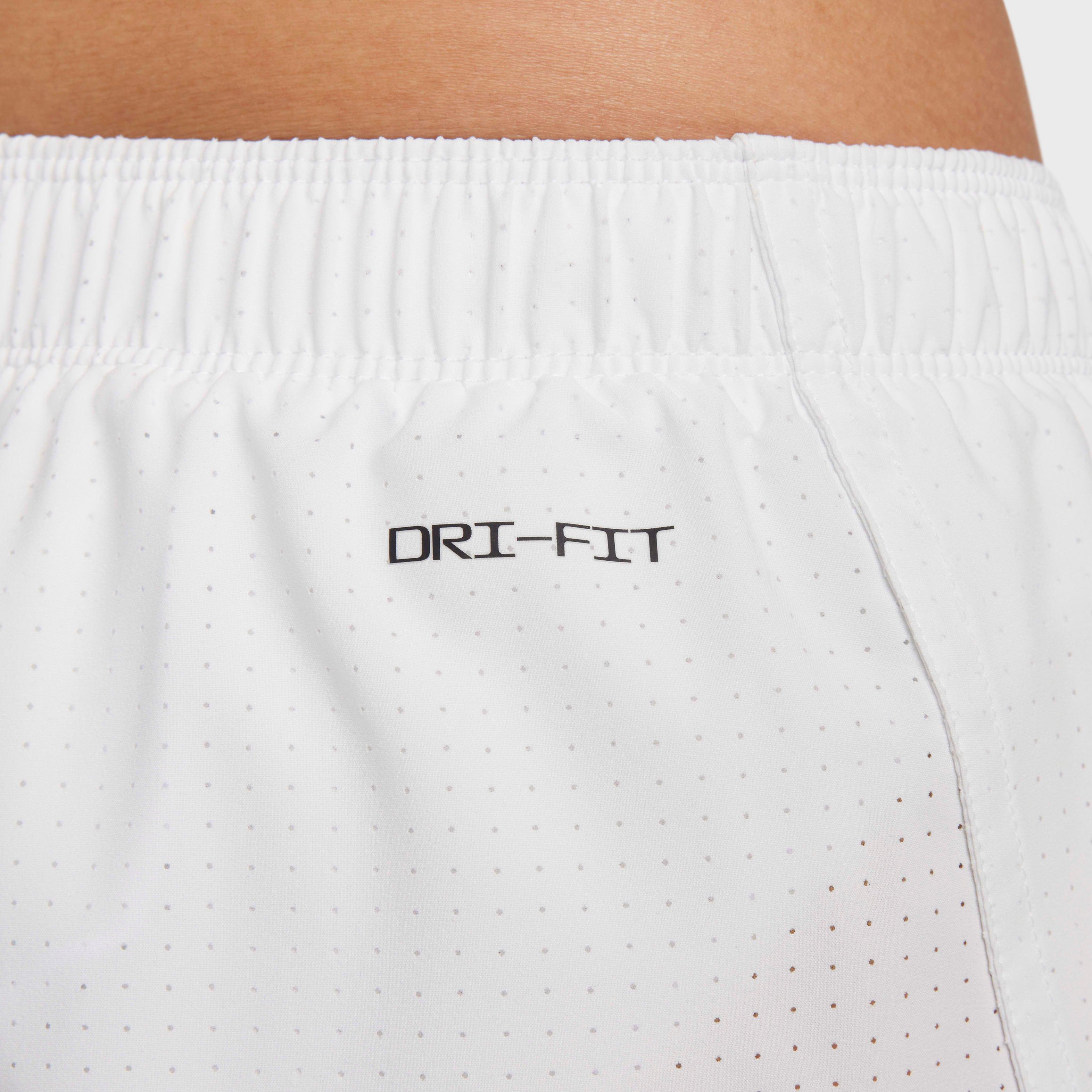 Nike Men's Dri-FIT Fat 3" Brief-Lined Running Shorts - WHITE Thumbnail View 7