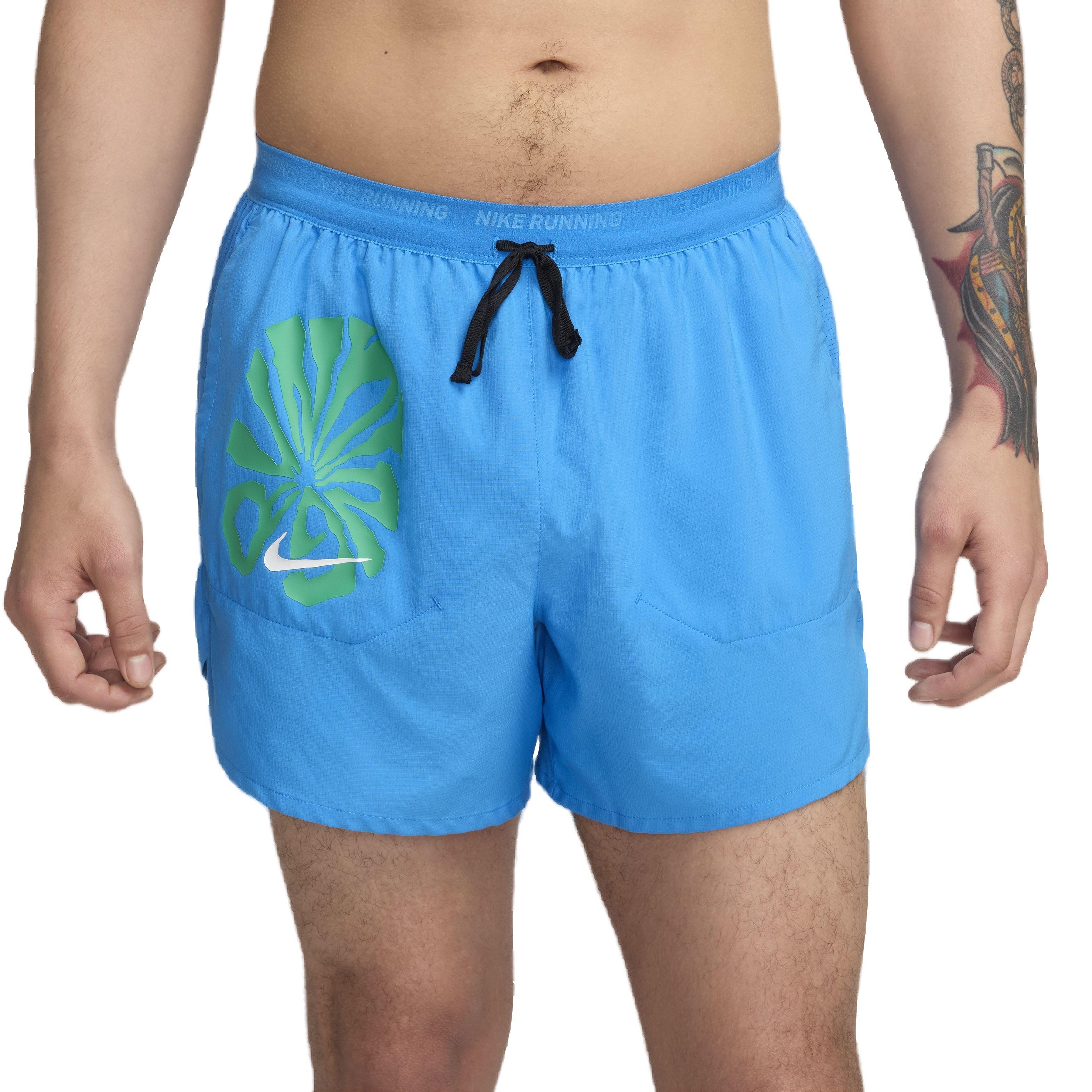 Nike Men's Dri-FIT 5" Stride Energy 5BF Brief-Lined Running Shorts - BLUE Thumbnail View 1